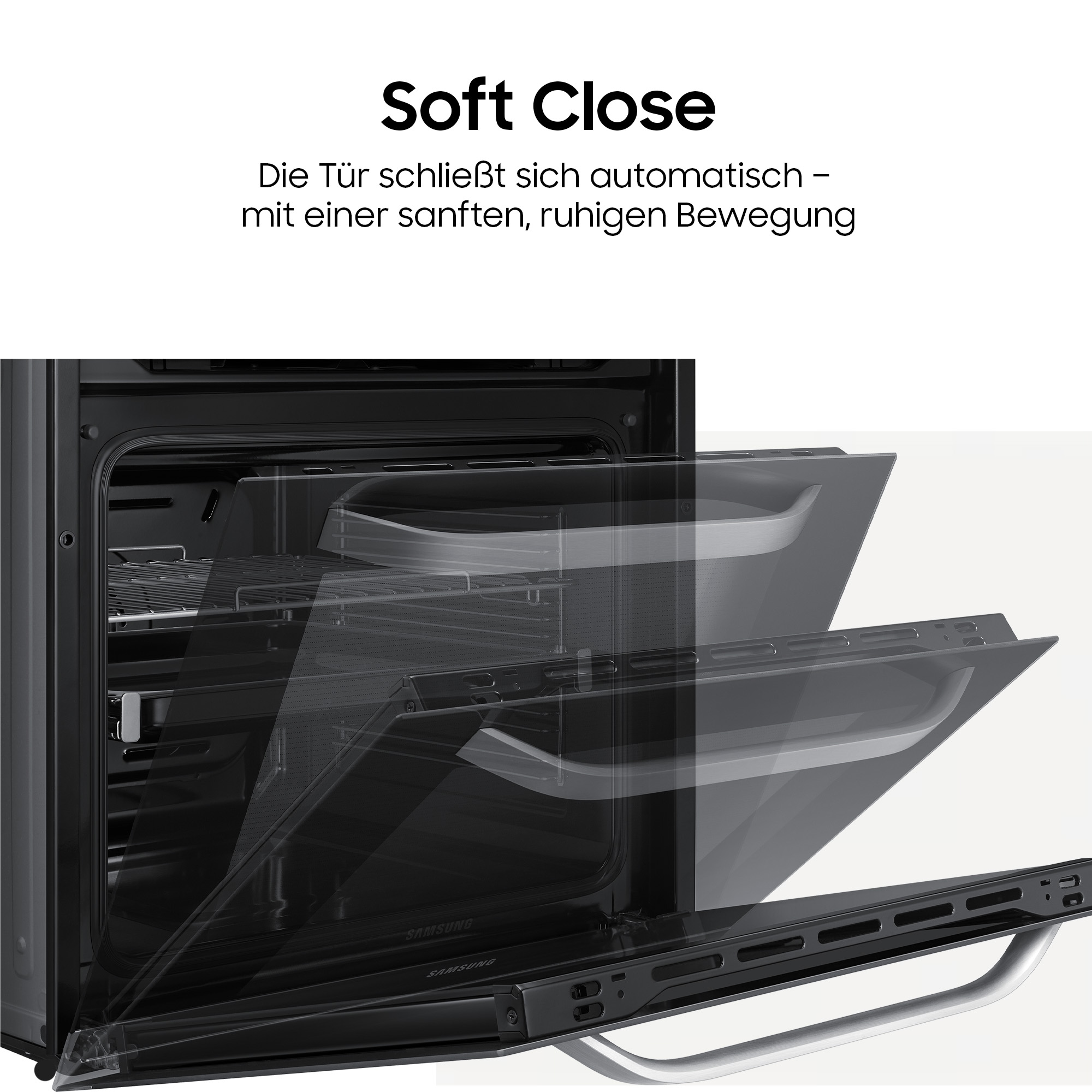 Samsung Elektro-Herd-Set »NB69R2300RS« mit 1-fach-Teleskopauszug Herd-Set mit SCHOTT CERAN® Kochfläche