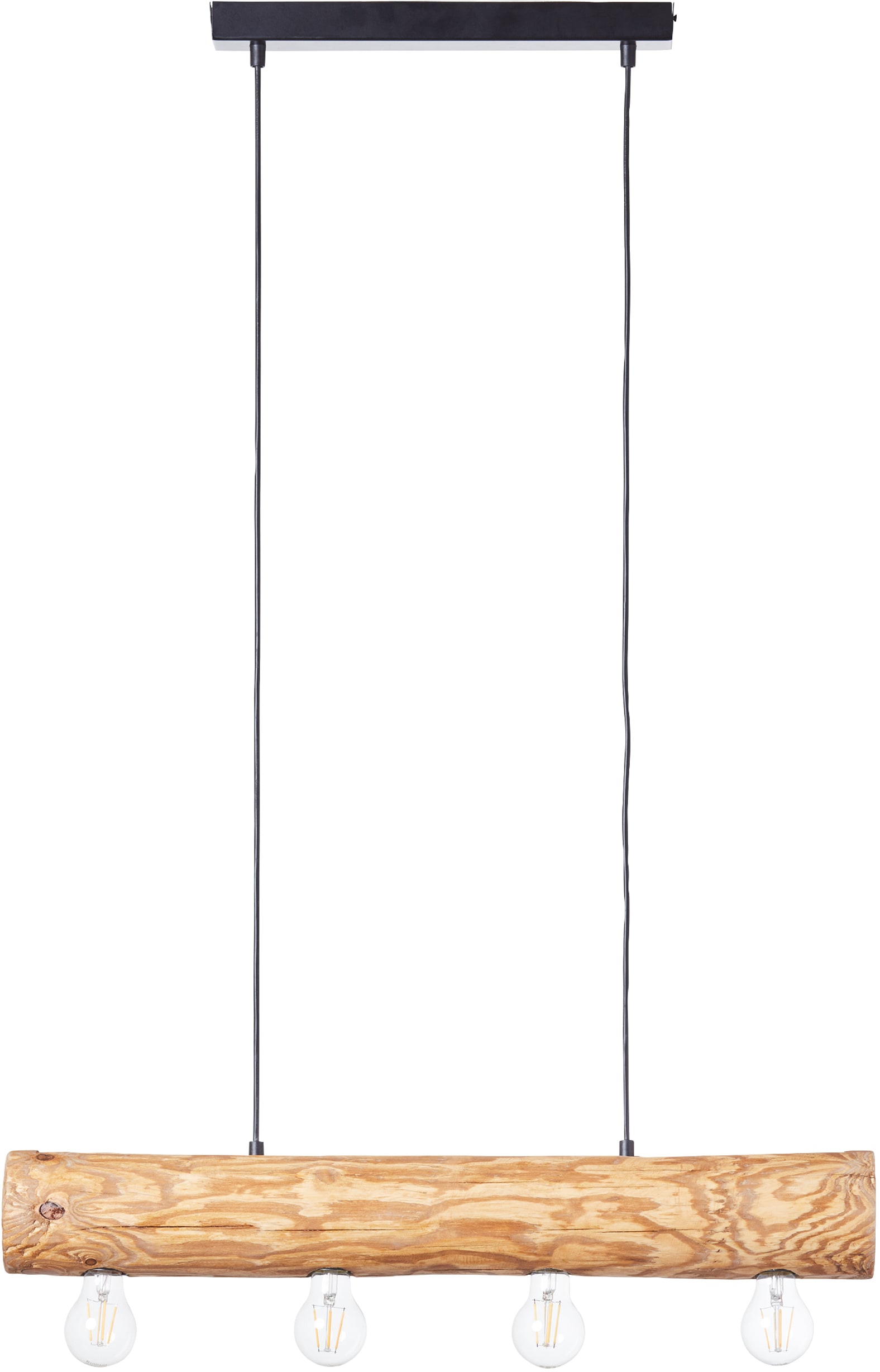 Brilliant Pendelleuchte »Trabo«, E27, 105cm gebeizt Breite, 70cm 4 4 x 3 online | mit kiefer kaufen Garantie Höhe, Holz/Metall, kürzbar, Jahren XXL flammig-flammig