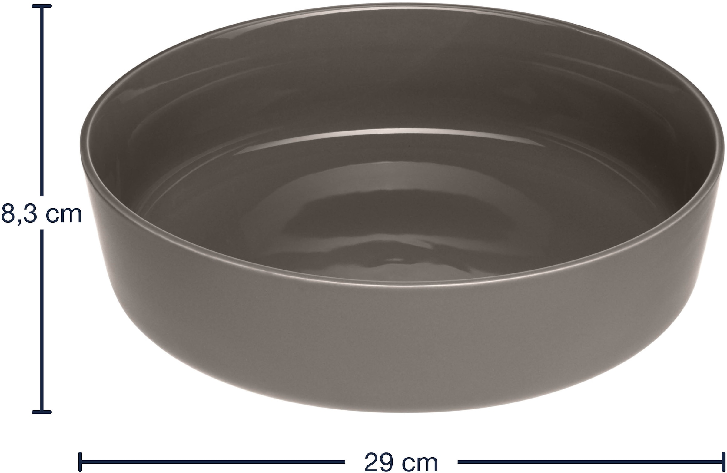 LEONARDO Schale »Keramikschale ROMA, 29 cm« 1 Stk. aus Keramik spülmaschinengeeignet