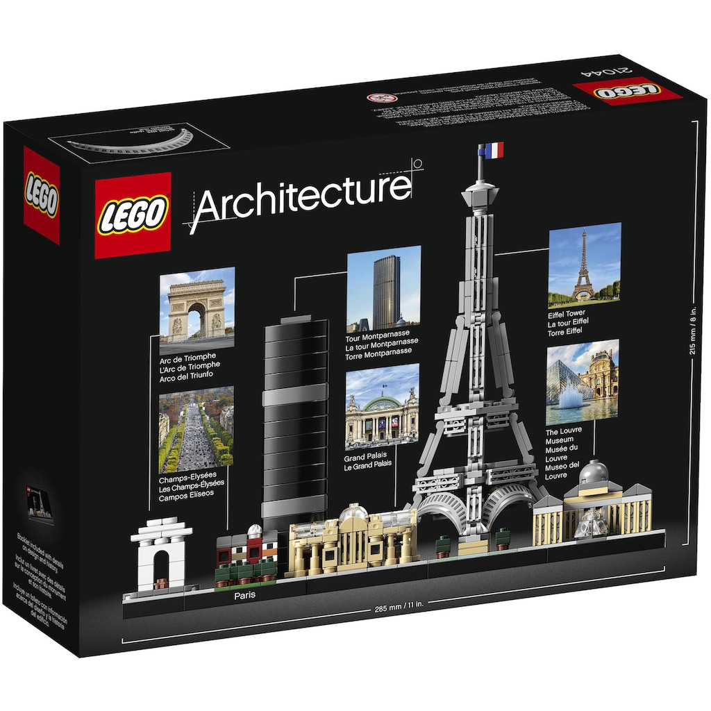 LEGO® Konstruktionsspielsteine »Paris (21044), LEGO® Architecture«, (649 St.), Made in Europe