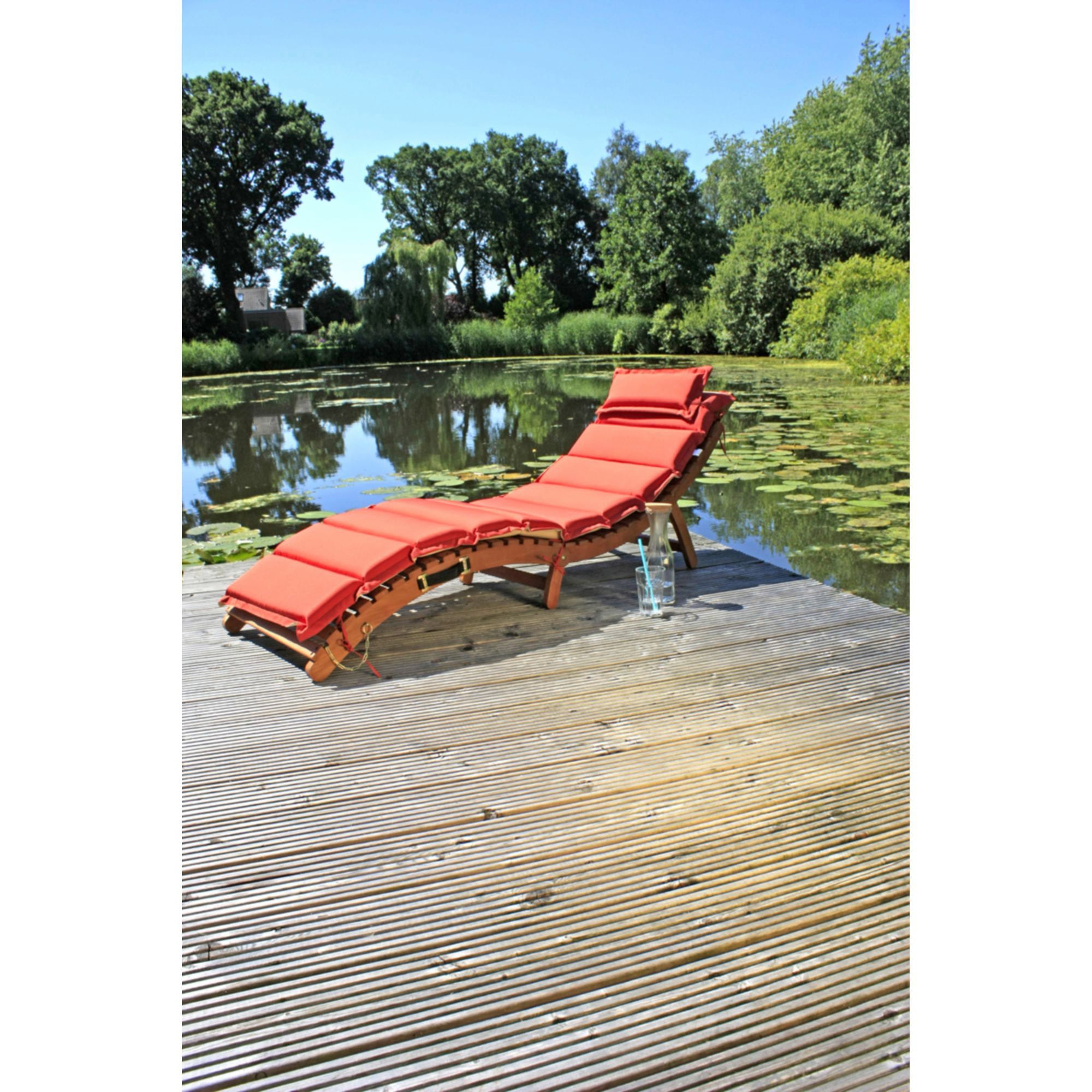 Garden Pleasure Gartenliege »NASSAU«, mit Wendeauflage