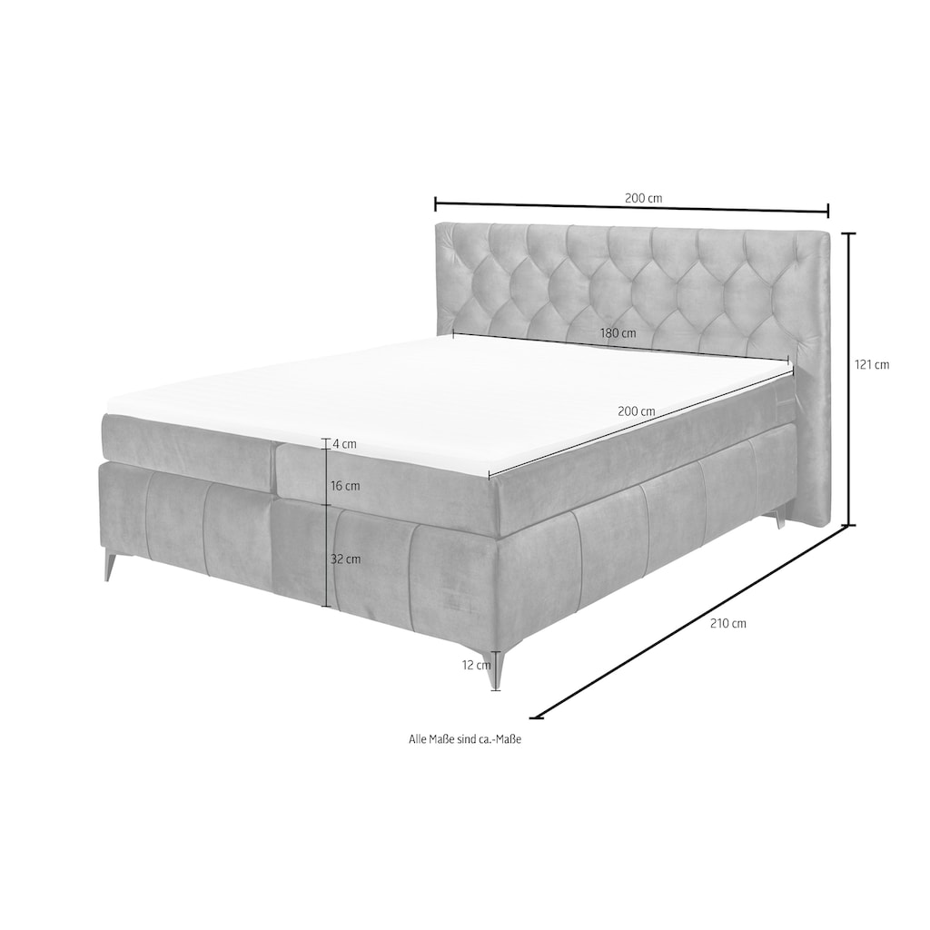 ED EXCITING DESIGN Boxspringbett »Pembroke«