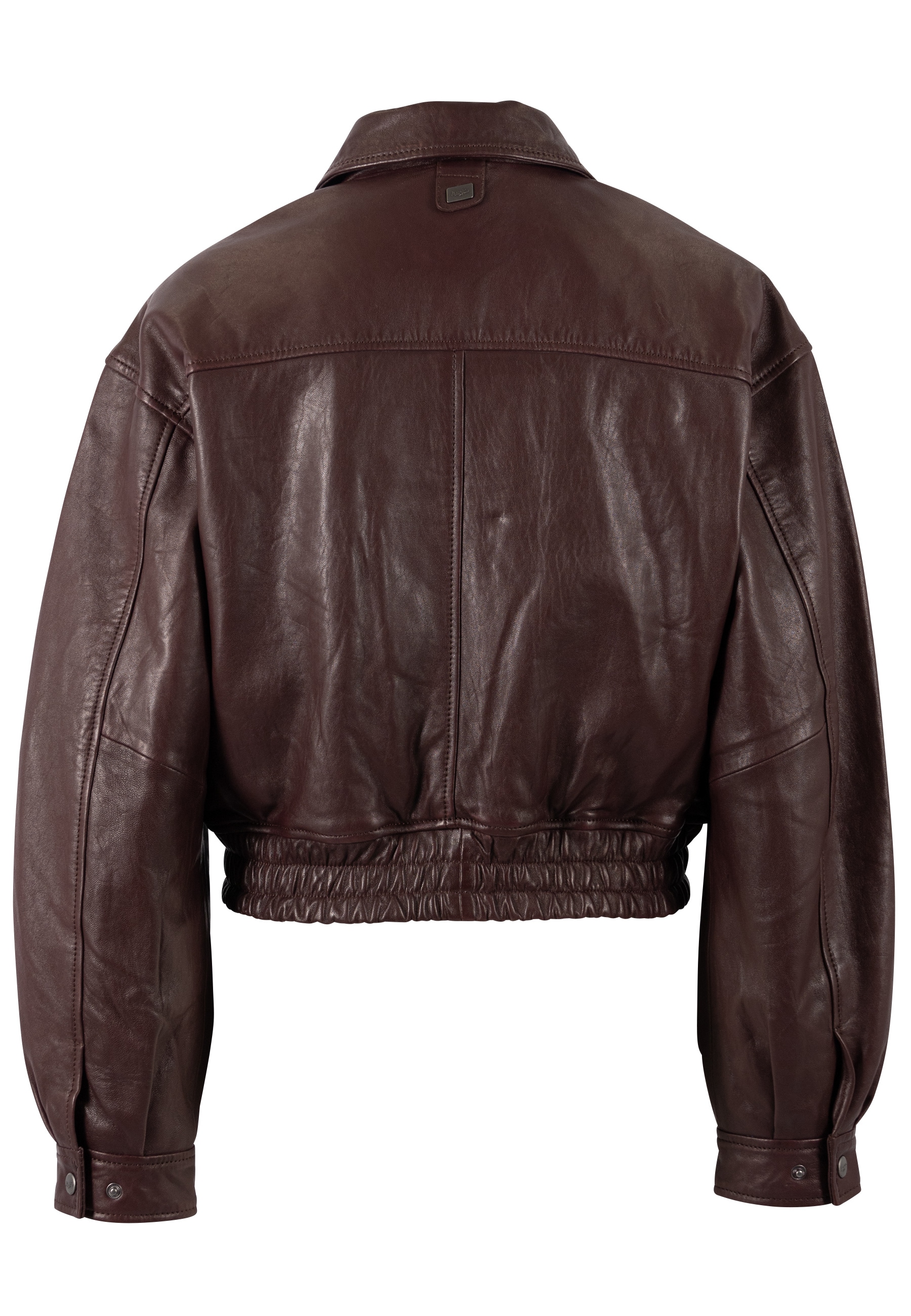 Mauritius Lederjacke »MWMarcia« mit Umlegekragen, kurze Passform