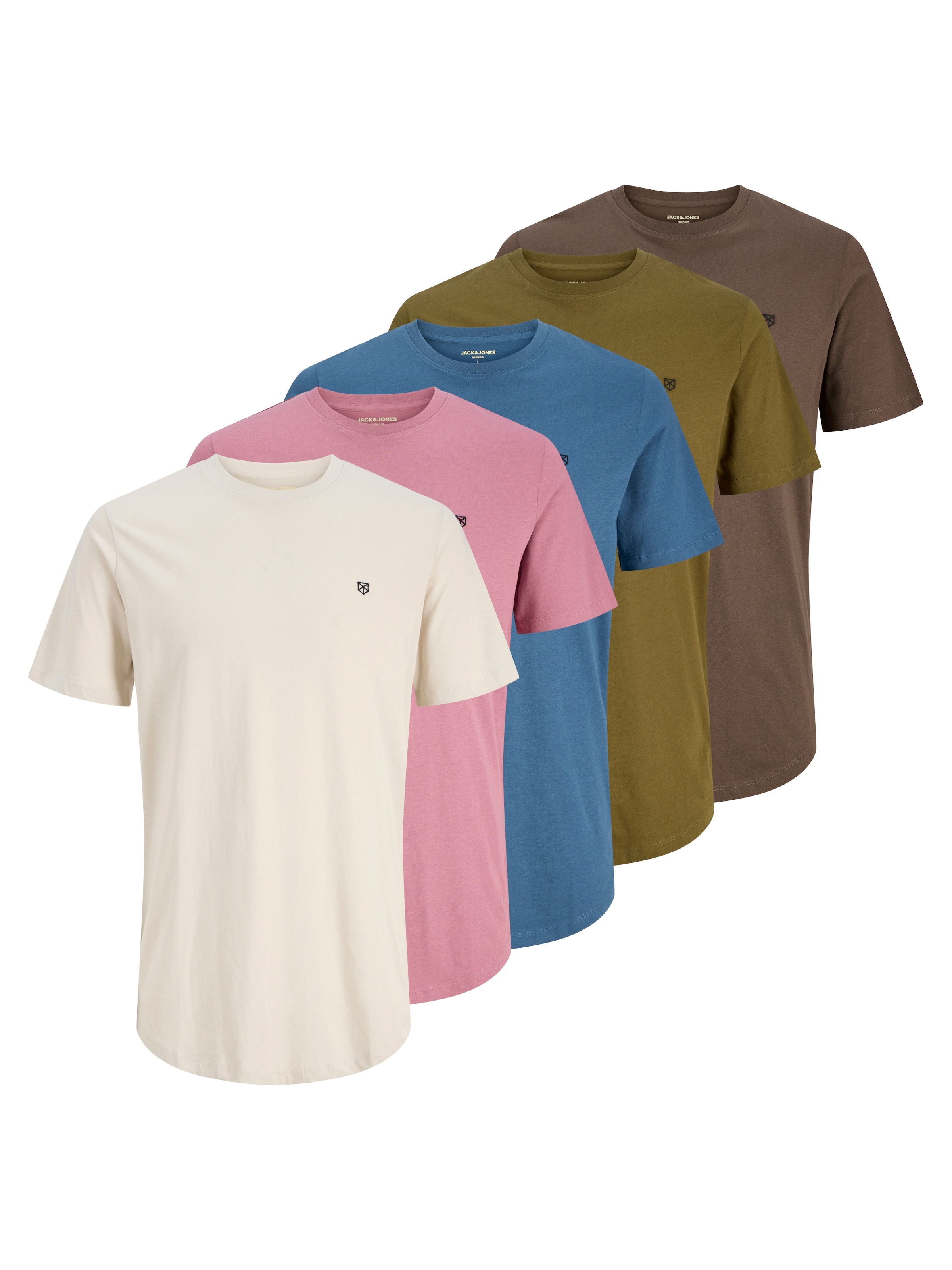 Jack & Jones Rundhalsshirt »JPRBLABRODY TEE SS CREW NECK 5PK MP« Packung, 5 Stk.