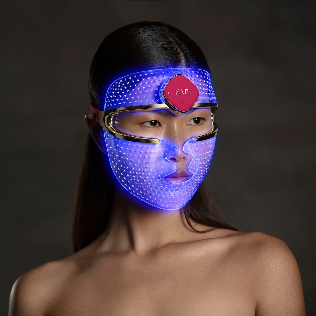 FAQ™ Mikrodermabrasionsgerät »FAQ™ 201 Silicone LED Face Mask«, LED Gesichtsmaske mit 3 Farben
