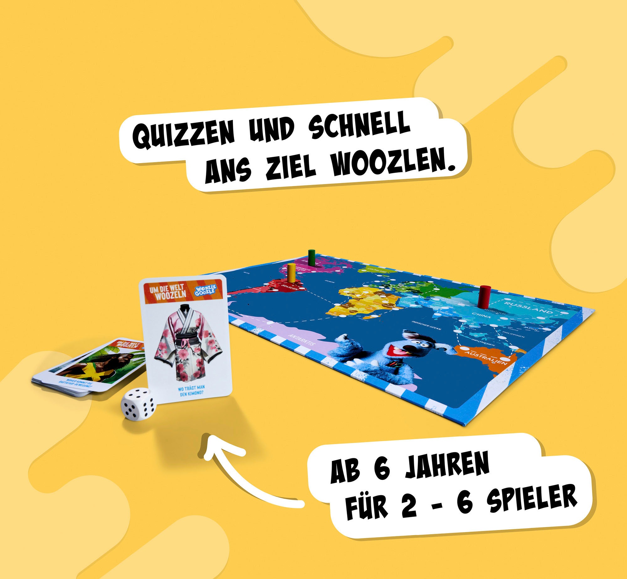 Noris Spiel »Wooozle Goozle, Um die Welt woozlen!«, Made in Germany