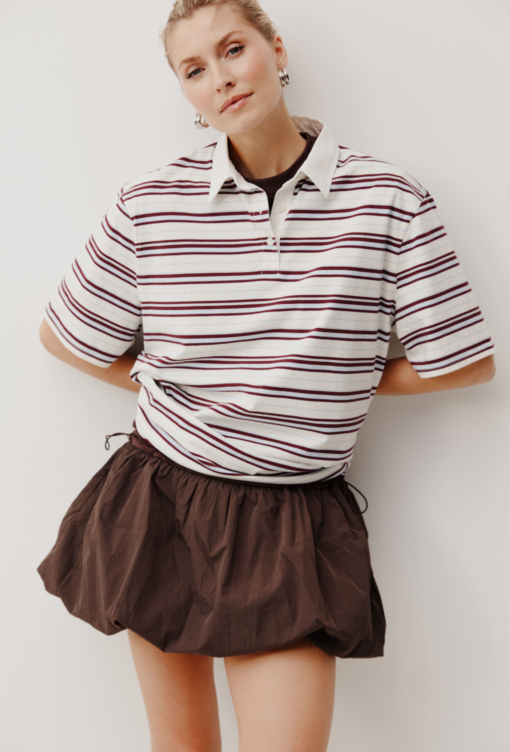LeGer Poloshirt »Cora, LeGer by Lena Gercke« aus Baumwolle, Oversize Fit