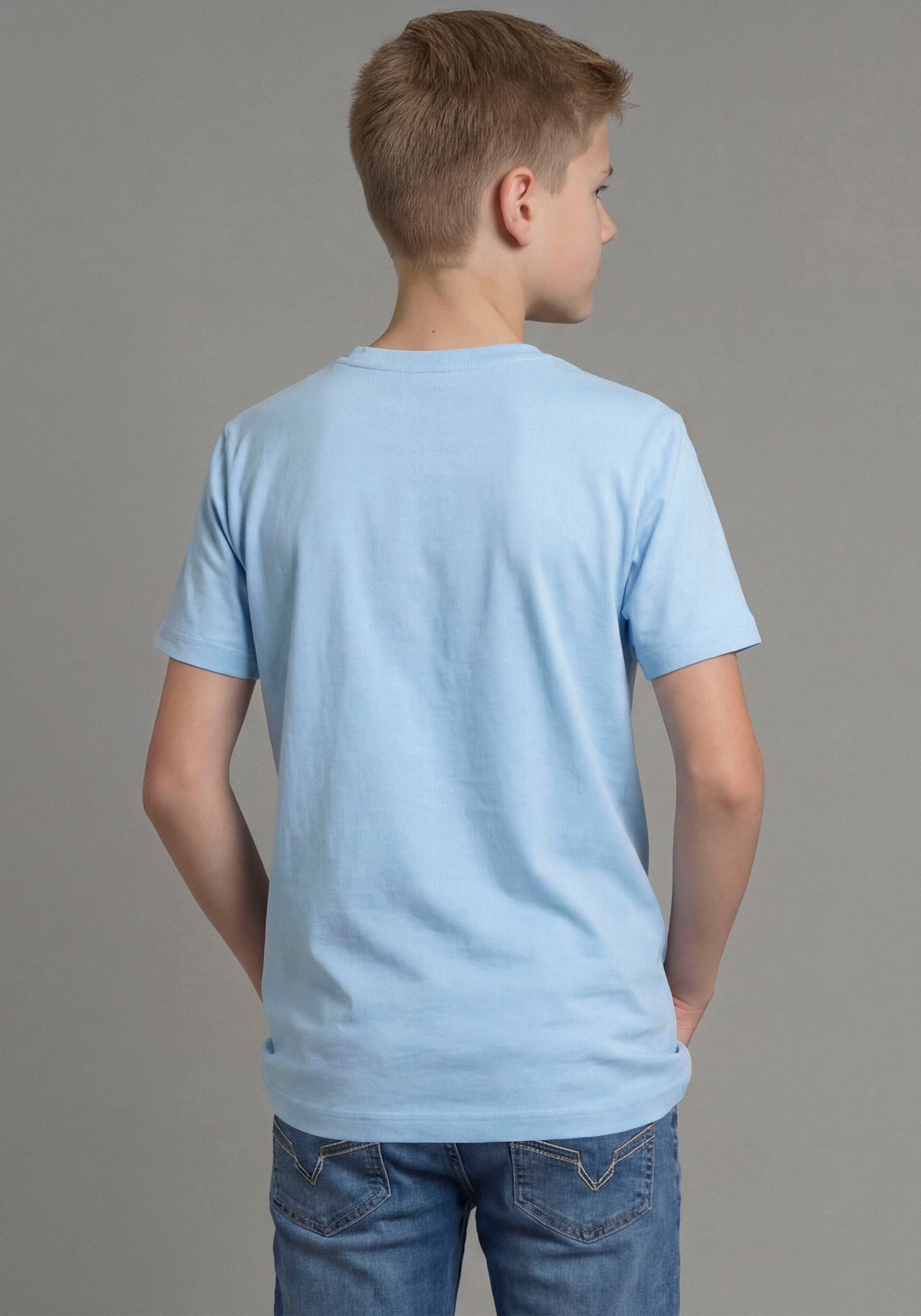 H.I.S T-Shirt »2er Pack Shirts mit HIS-Logos für Jungen« Packung, 2,  modischer Stil, Kurzarm, mit Logodruck, aus Baumwolle, für Jungen
