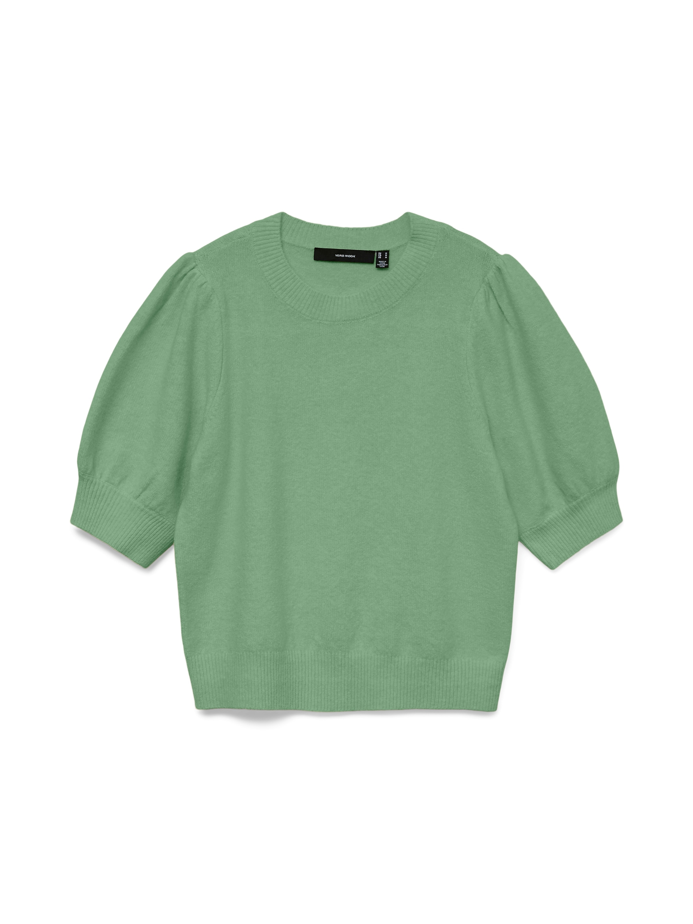 Vero Moda Rundhalspullover »VMDOFFY 2/4 O-NECK PULLOVER GA NOOS« mit kurzen Puffärmeln