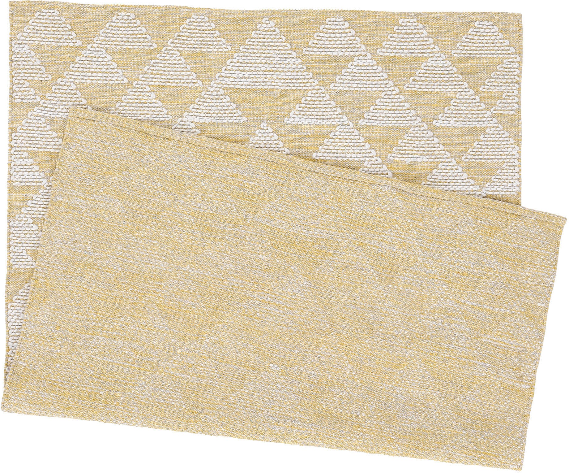 carpetfine Teppich »Kelim Durry,  auch als Läufer«, rechteckig, 5 mm Höhe, geometrisch, Hoch-Tief Effekt, handgewebt, reine Baumwolle, Fleckerl