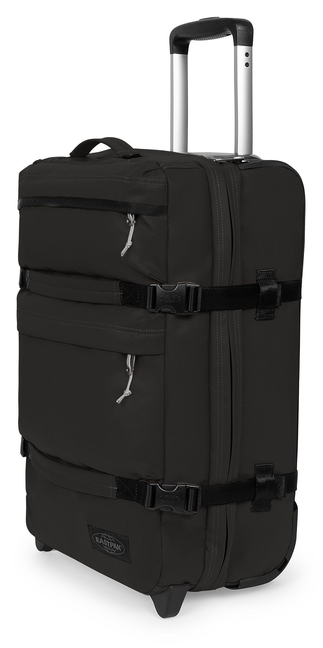 Eastpak Weichgepäck-Trolley »TRANSIT'R PLUS S Tarp Black2« 42 l 2 Rollen Koffer mit zwei praktischen Vordertaschen