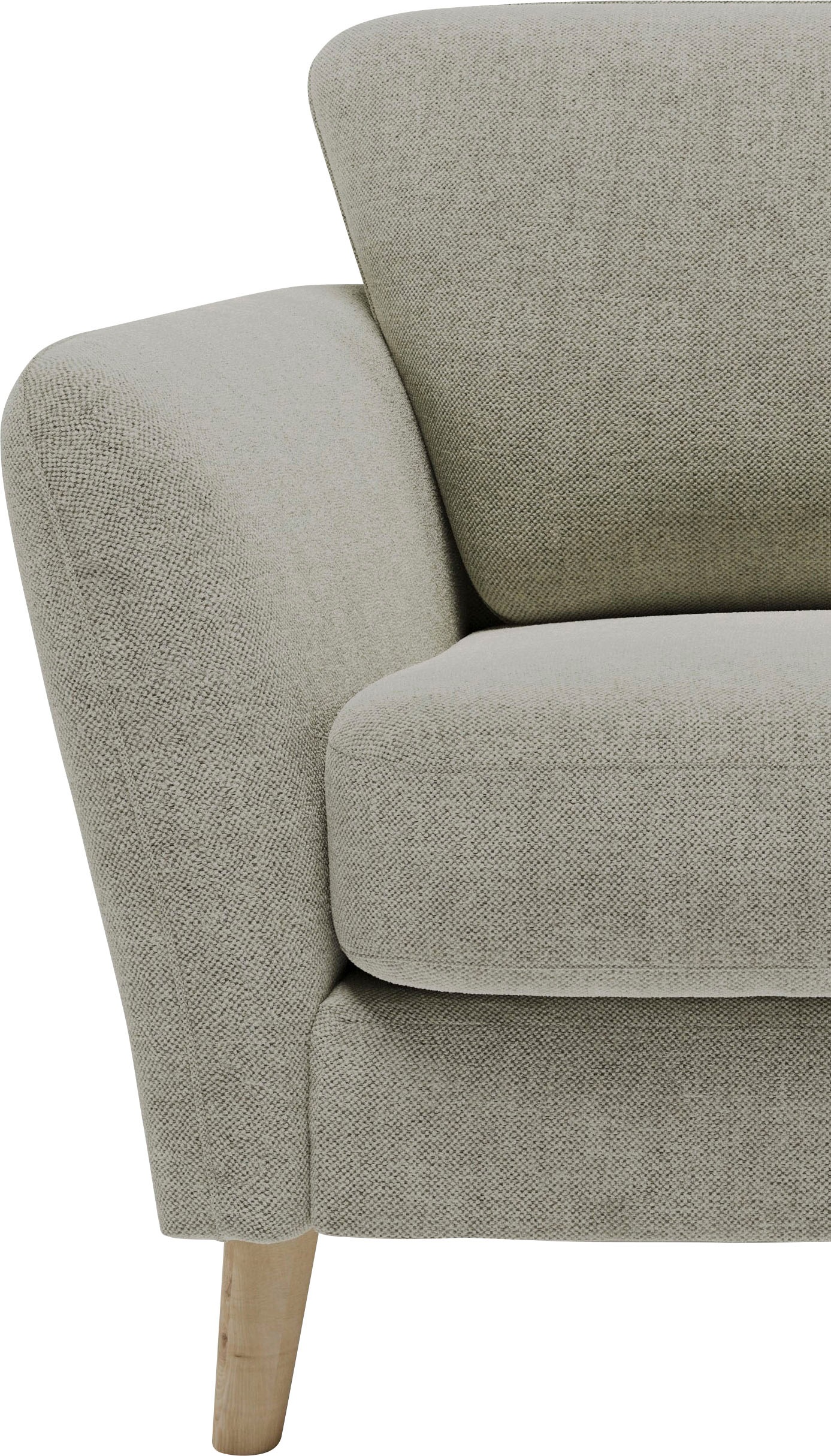 Home affaire 2-Sitzer »MARSEILLE Kompaktsofa 170 cm, Cord, Flachgewebe, Struktur, Webstoff«, Massivholzbeine Eiche, Landhausstil, Wellenunterfederung