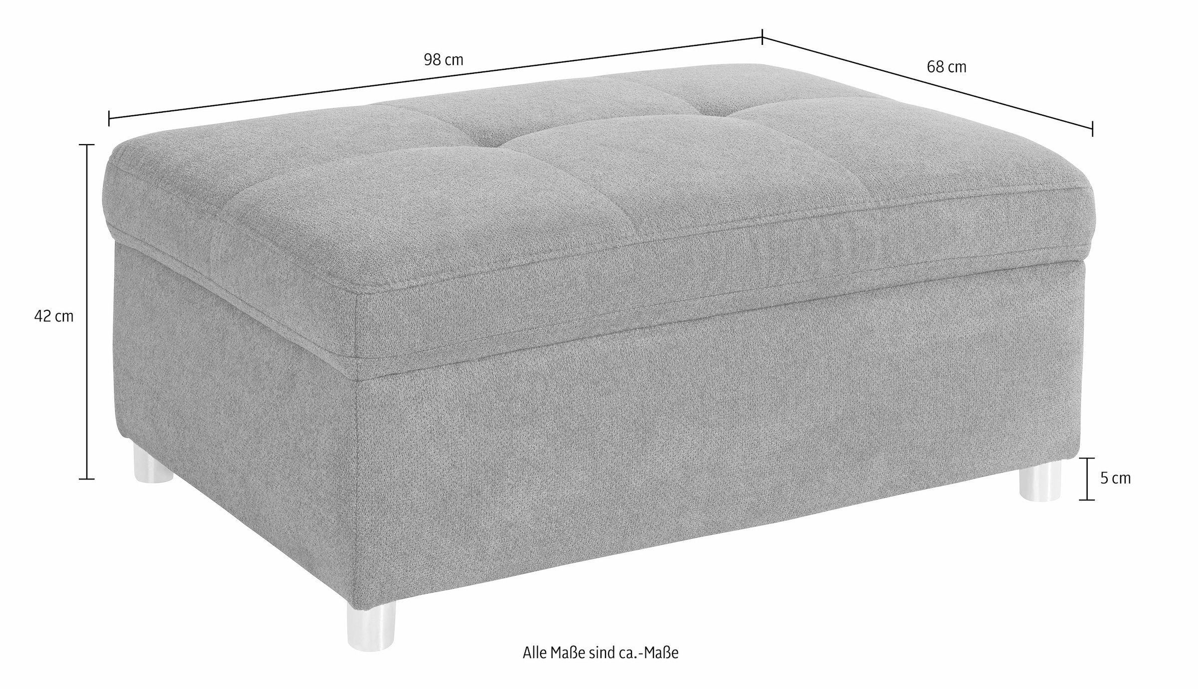 sit&more Polsterhocker »Top Bilbao«