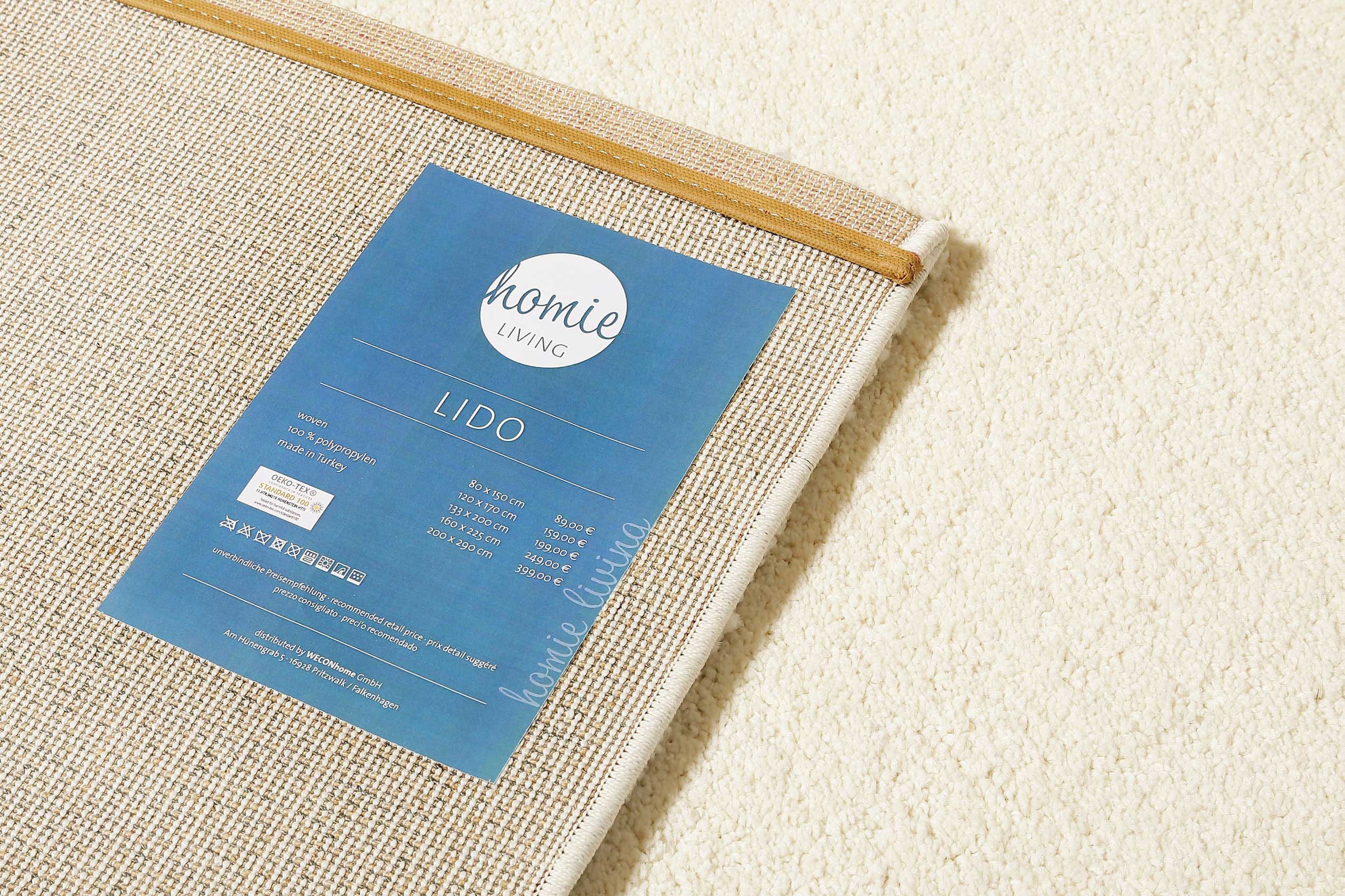 Homie Living Teppich »Lido HL-822937«, rechteckig, 18 mm Höhe