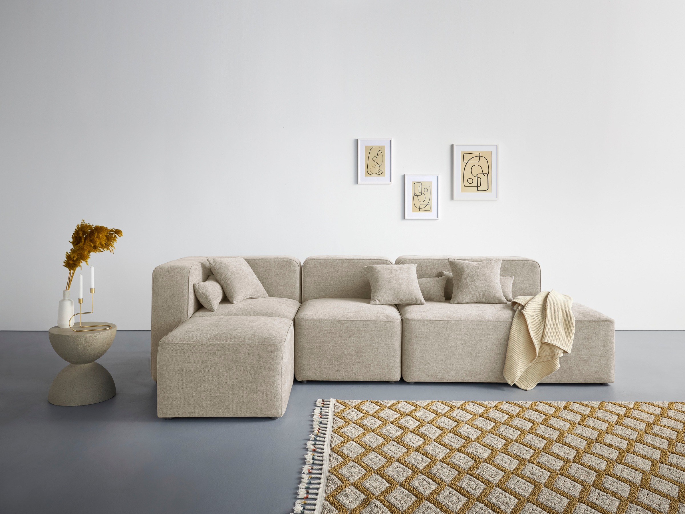 andas Ecksofa »Sundstrup L-Form«, Modulserie, individuelle Zusammenstellung