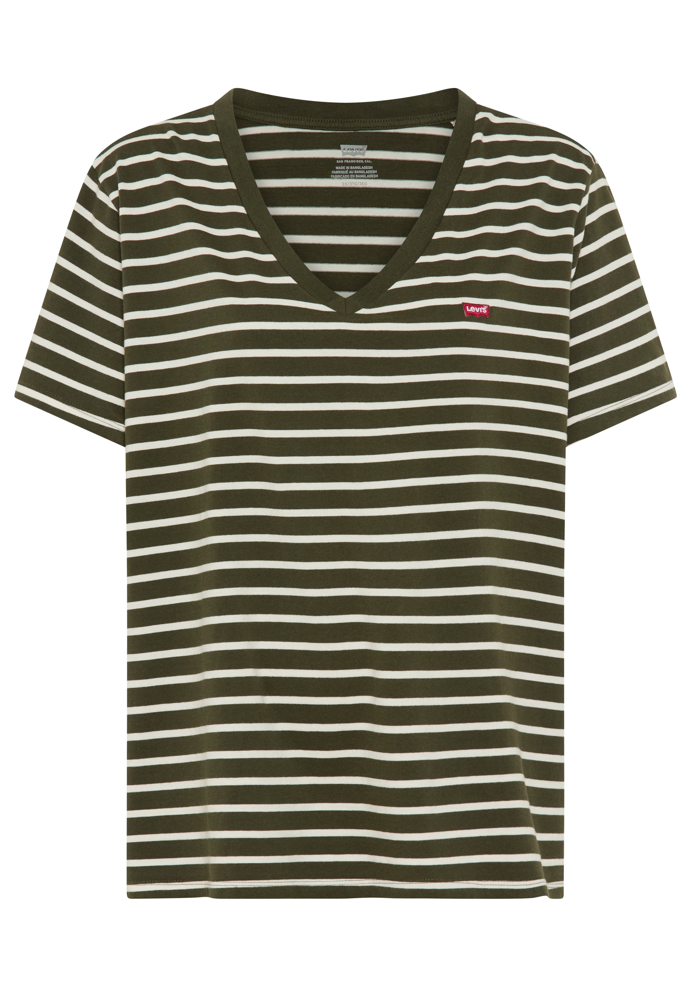 Levi's® Plus Kurzarmshirt »V NECK TEE« Gerade geschnittene Passform