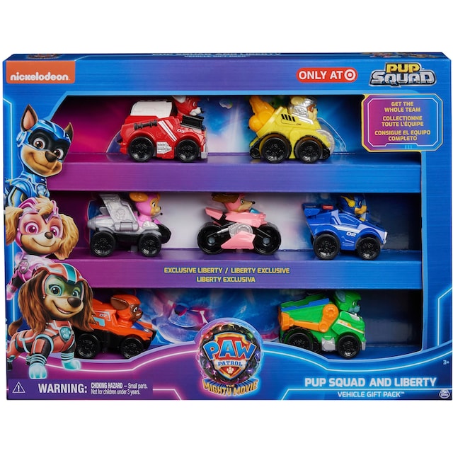 Spin Master Spielzeug-Auto »PAW Patrol, Der Mighty Kinofilm Pup Squad  Racers-Geschenkset«, (Set, 7 tlg.) bei