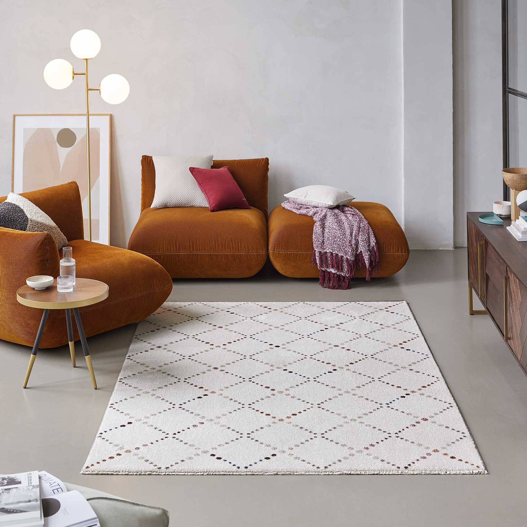 Esprit Teppich »Ina« rechteckig 12 mm Höhe Kurzflorteppich, gewebt, geometrisch, modern, Wohnzimmer, streifen