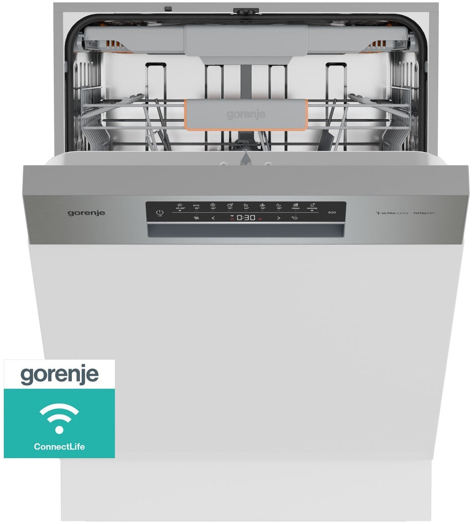 GORENJE teilintegrierbarer Geschirrspüler »GI673C90X« 9,4 l 16 Maßgedecke TotalDry - auto. Türöffnung