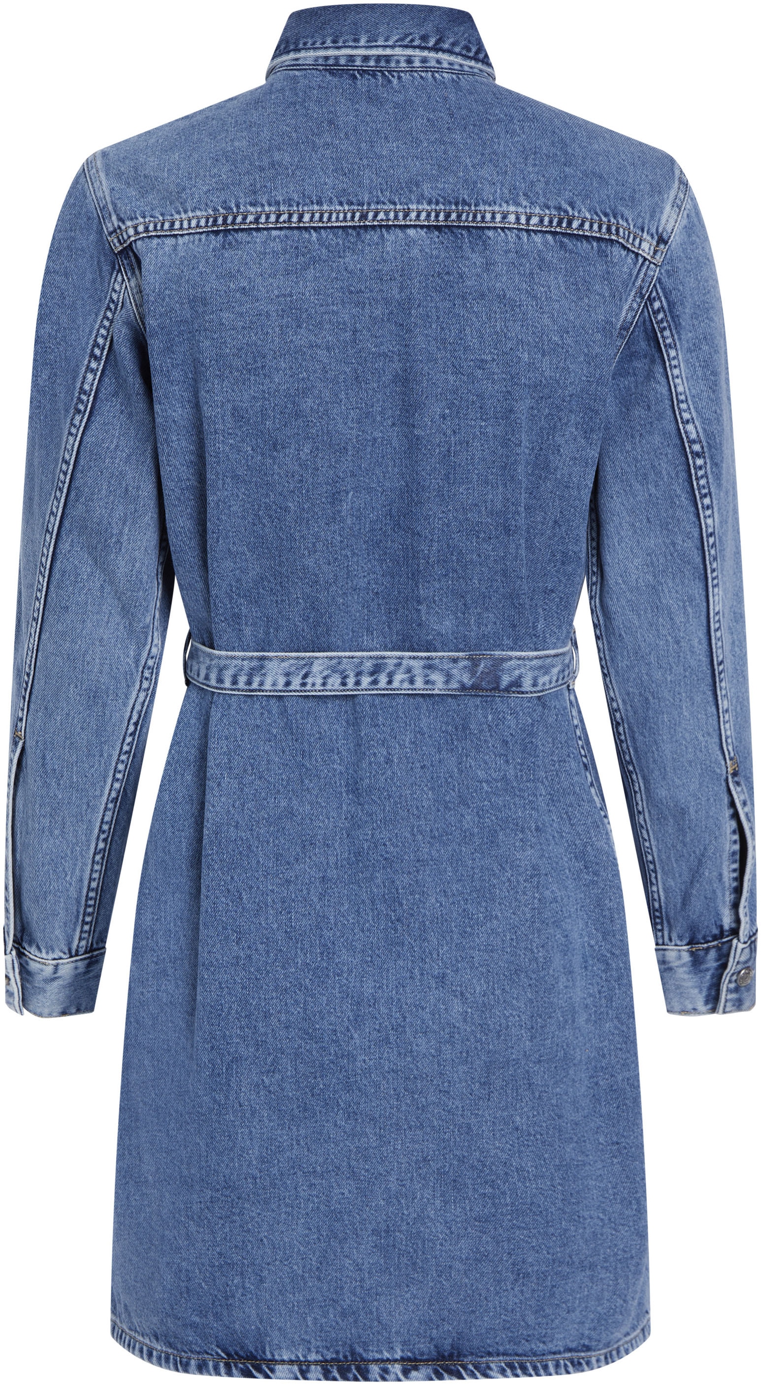 Calvin Klein Jeans Jeanskleid »BELTED SHIRT DRESS«, mit Logopatch