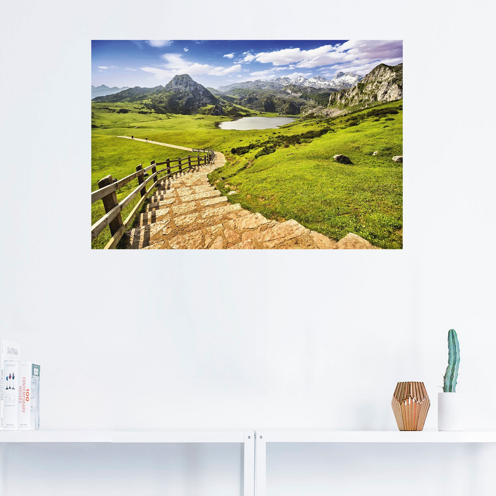 Artland Wandbild »Berglandschaft in Asturien«, Berge & Alpenbilder, (1  St.), als Alubild, Leinwandbild, Wandaufkleber oder Poster in versch.  Größen auf Raten kaufen