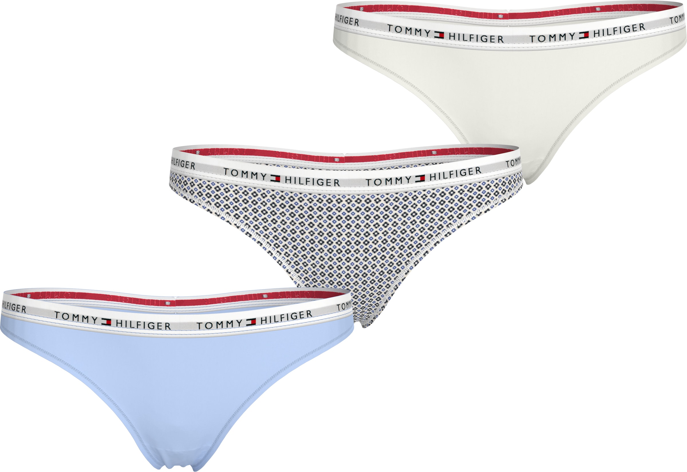 Tommy Hilfiger Underwear String, (Packung, 3 St., 3er), mit Logoschriftzug