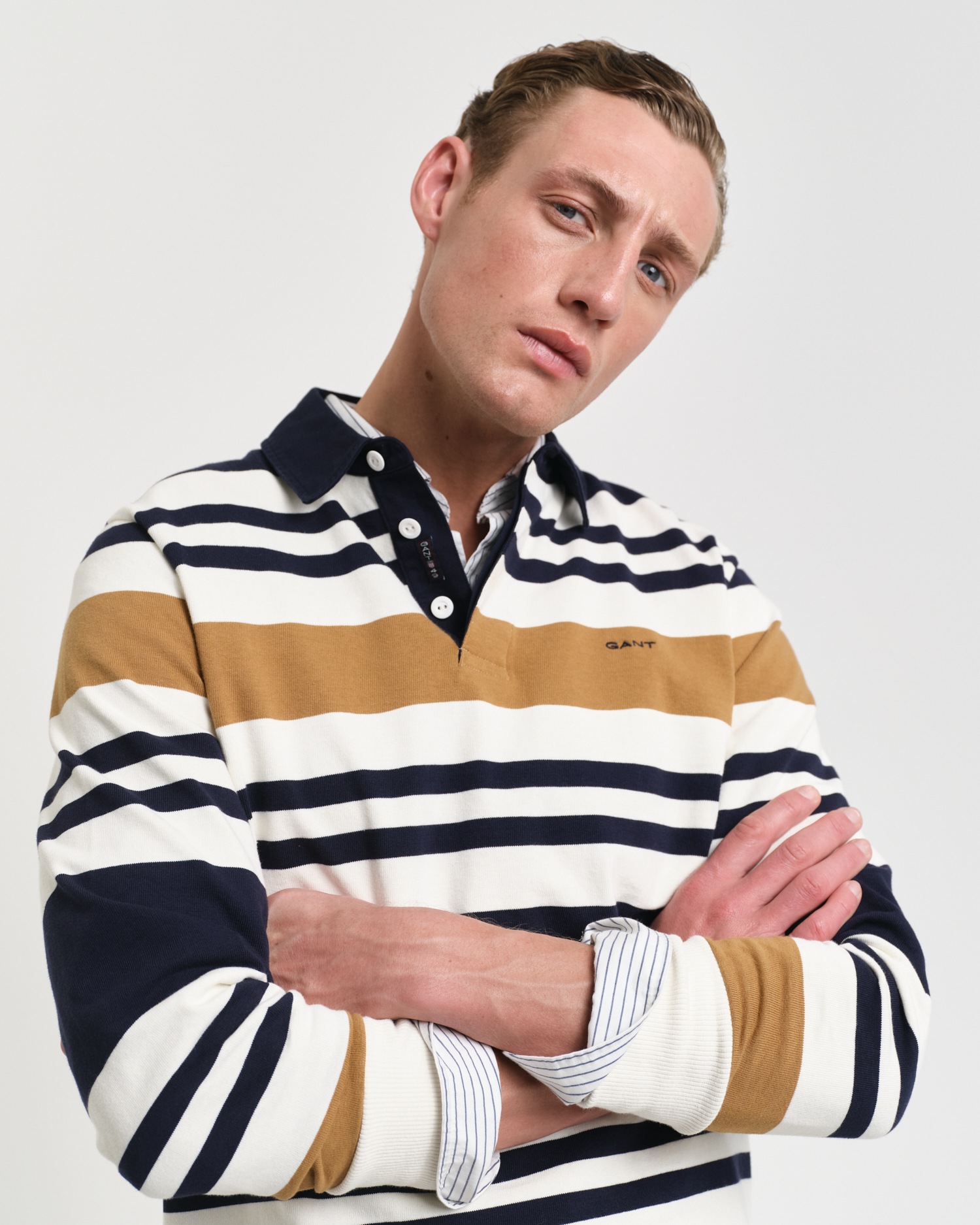 Gant Langarm-Poloshirt »MULTISTRIPE HEAVY RUGGER«, mit bunten Streifen, unisex