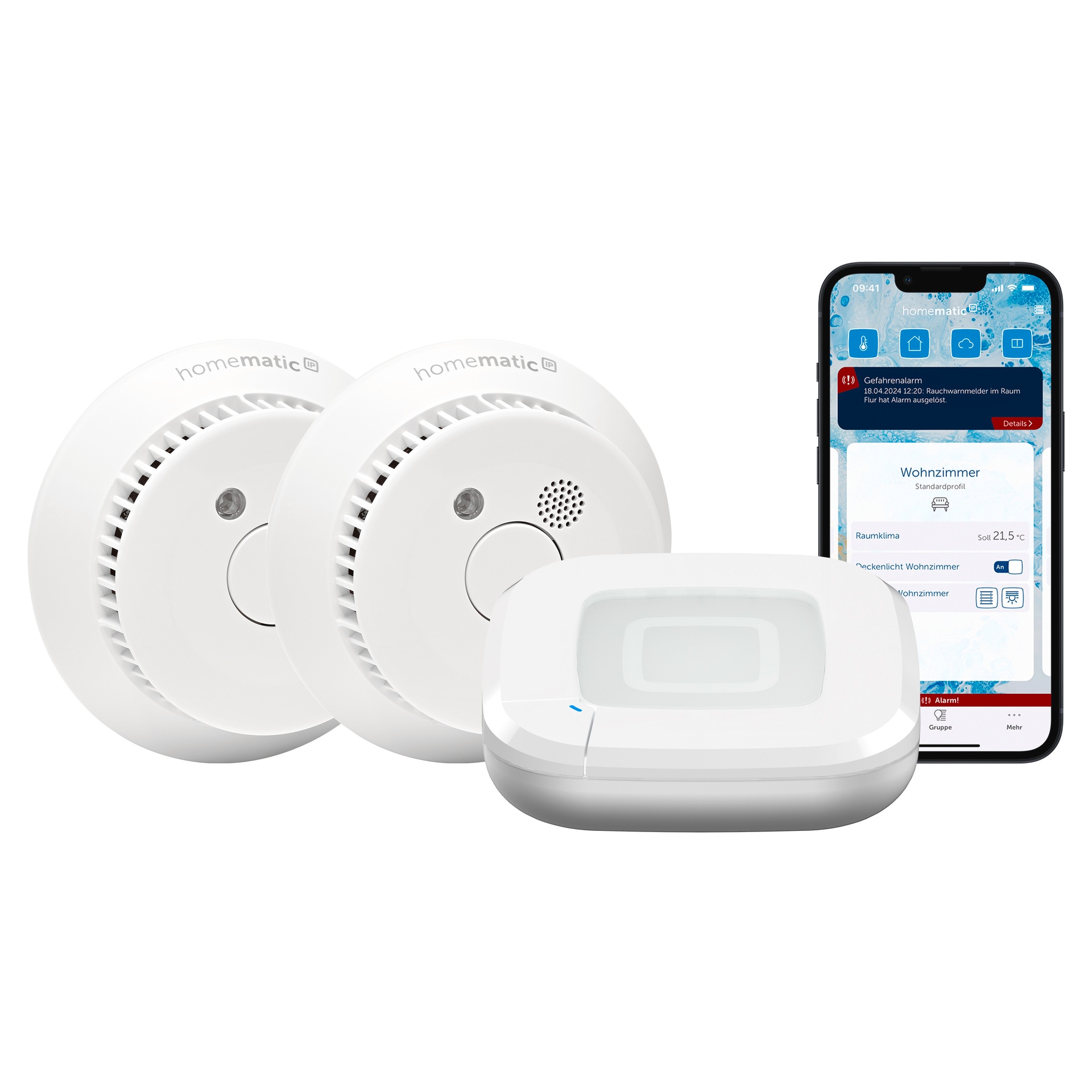Homematic IP Smart-Home-Station »Starter Set Rauchwarnmelder«