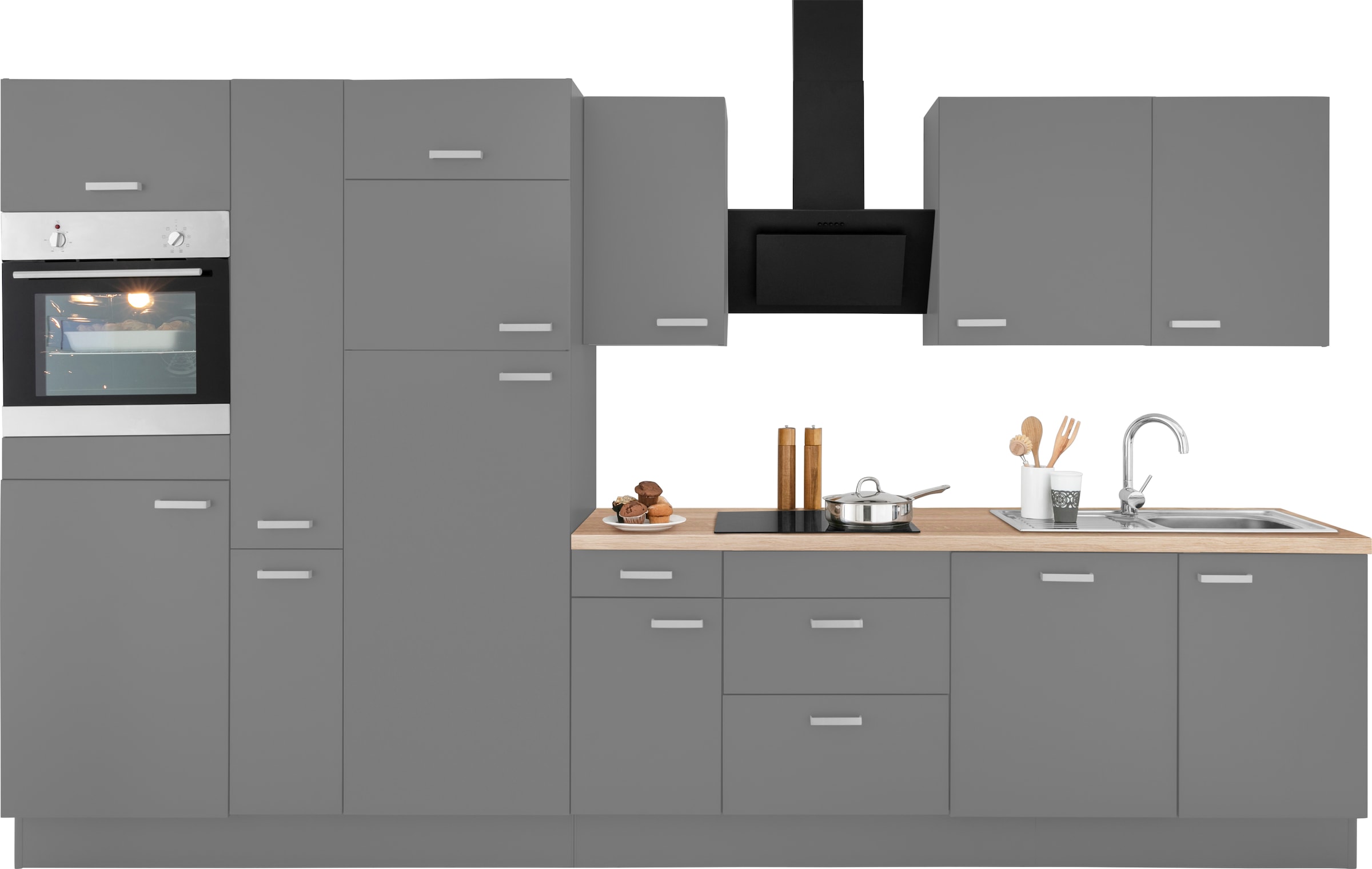 OPTIFIT Küchenzeile »Parma«, mit E-Geräten, Breite 360 cm bequem bestellen | Küchenzeilen ohne Geräte