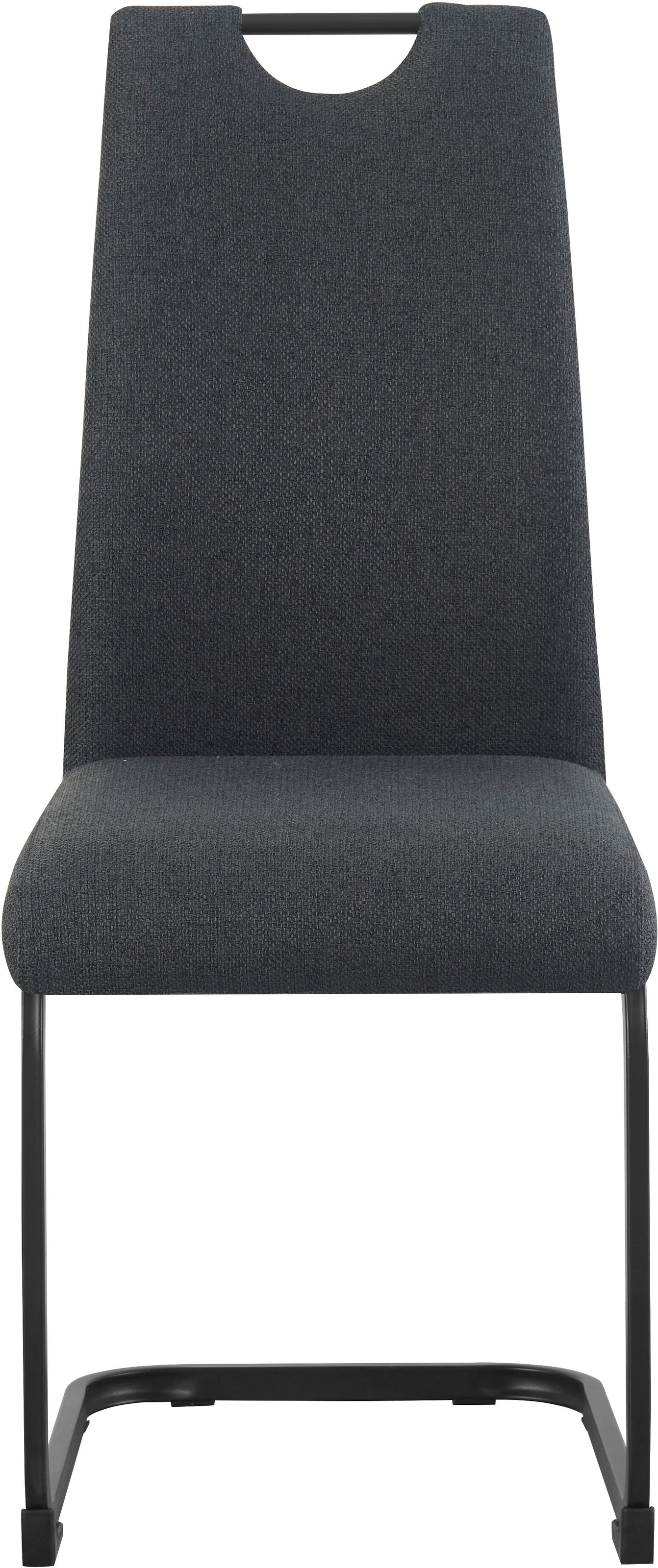 Home affaire Esszimmerstuhl »KANATA, 2er Set, mit Metallgestell in matt schwarz« (Set) 2 Stk.in verschiedenen Farben, Belsatbarkeit pro Stuhl 120 kg
