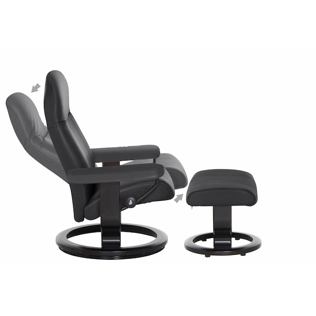 Stressless® Wenge mit (Set, Base, auf Relaxsessel »Garda«, mit Größe L, kaufen Hocker, Gestell Relaxsessel Hocker), Classic mit Rechnung