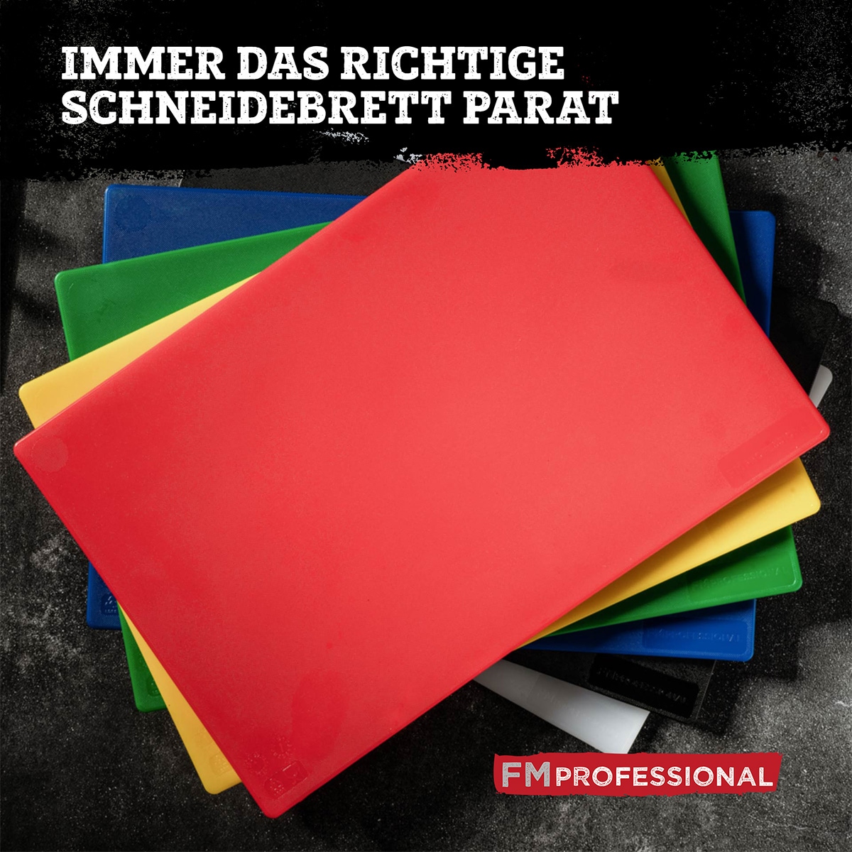 FMprofessional Schneidebrett »extra großes Brett aus Kunststoff« Profi Gastro Schneidebretter – spülmaschinenfest, ca. 45 x 30 cm