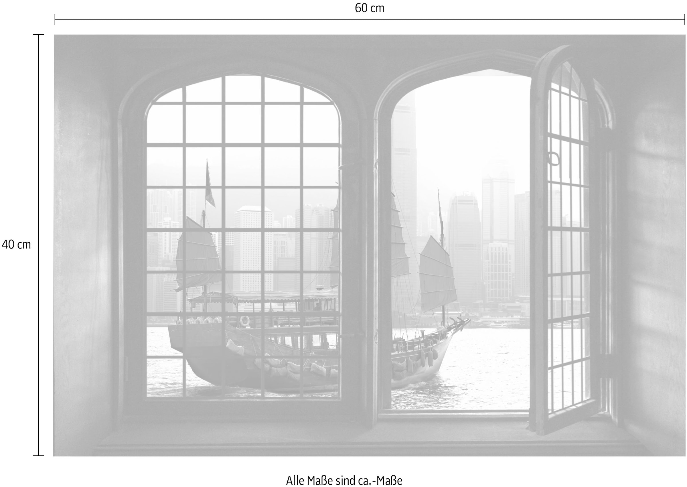 queence Wandsticker »Wikinger«, Wandsticker, Wandbild, selbstklebend, 3D, Fenster