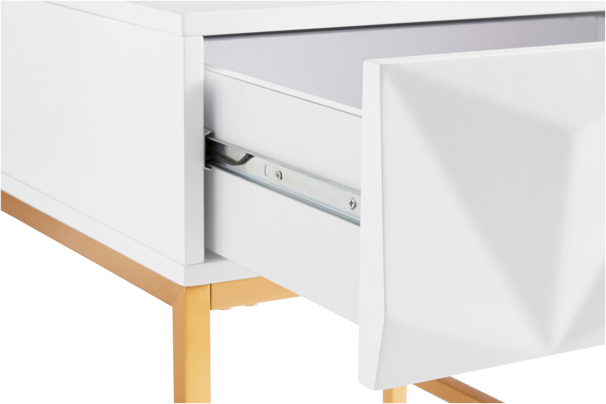 Leonique Beistelltisch »Minfi, TOPSELLER!, OTTOs Choice«, Schublade mit 3D-Front, auch als Nachttisch geeignet, Breite 50 cm
