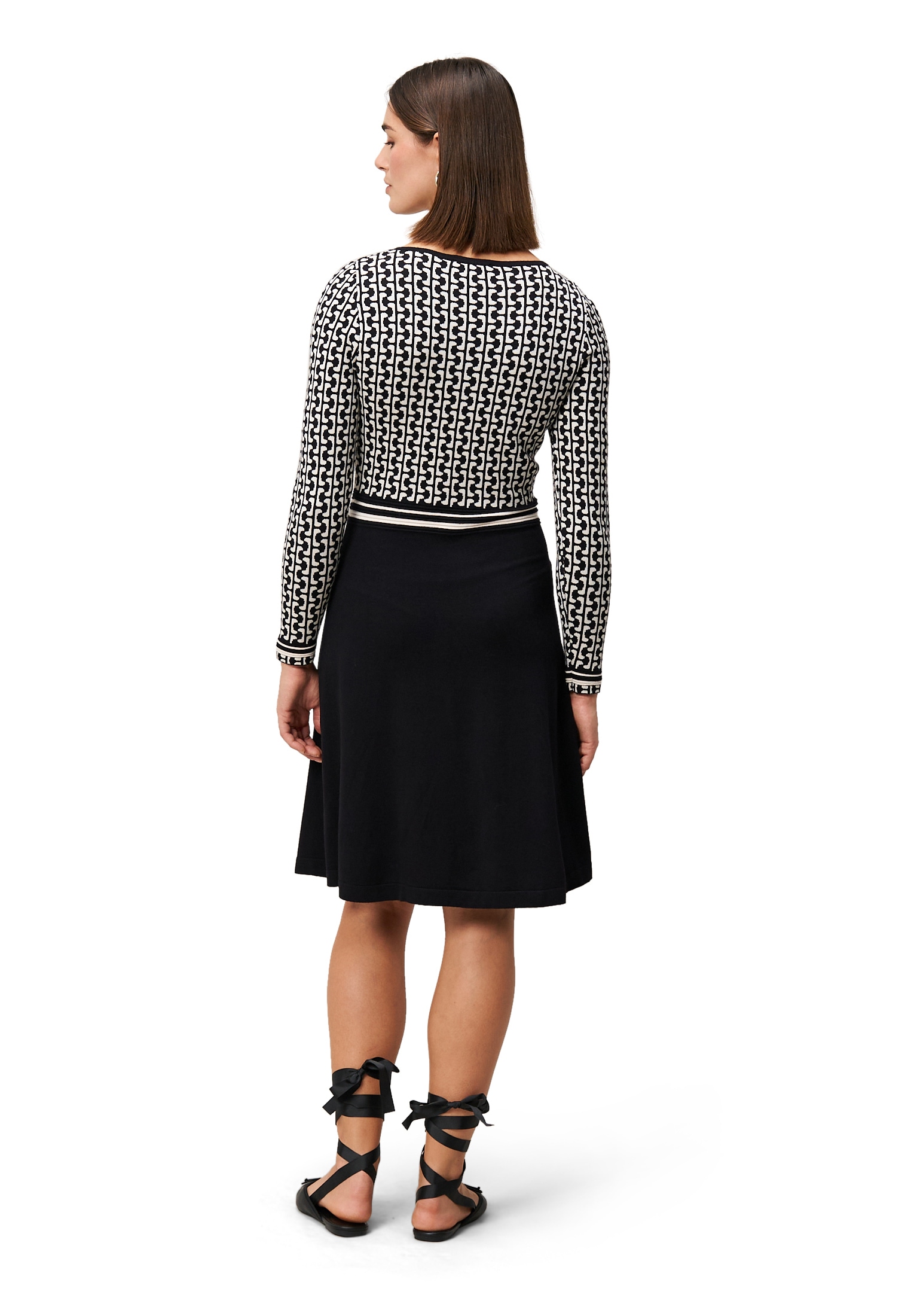 Zero Strickkleid »Strickkleid grafisches Muster«