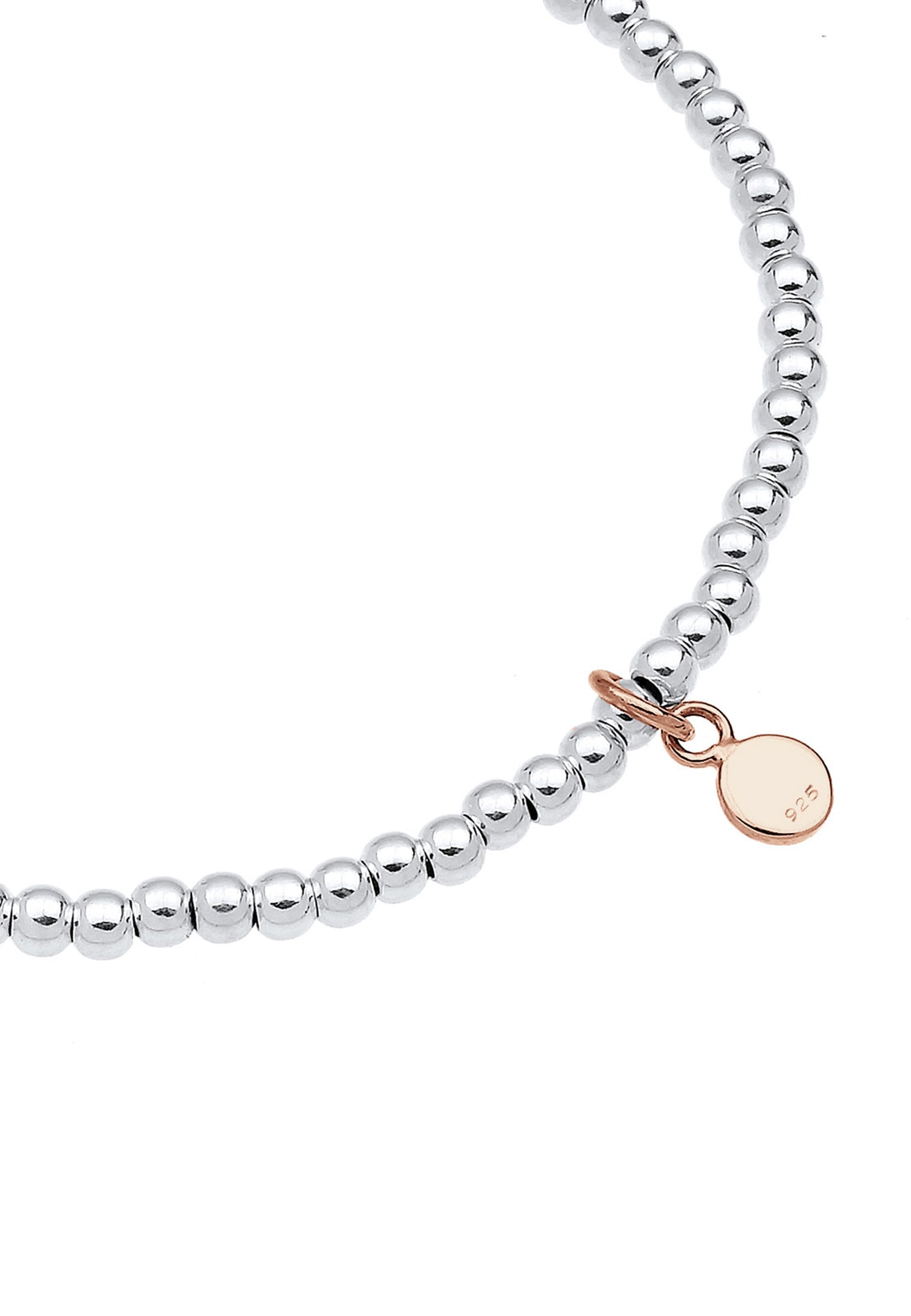 Elli Armkette »Armband Elli Armband Herz Liebe Kugeln Bi-Color 925 Silber«