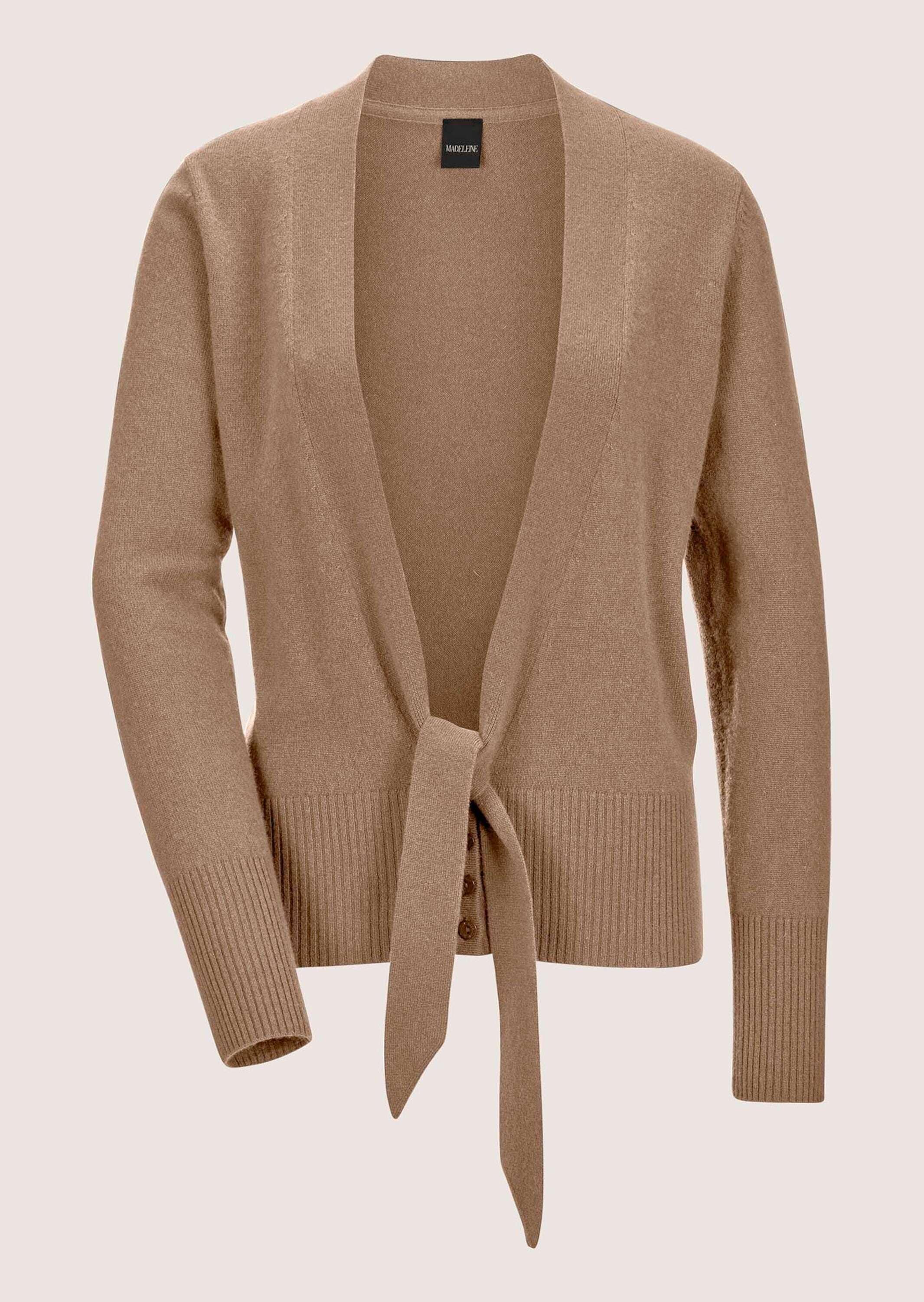 MADELEINE Strickjacke »Strickjacke Kaschmirstrickjacke mit V-Ausschnitt«