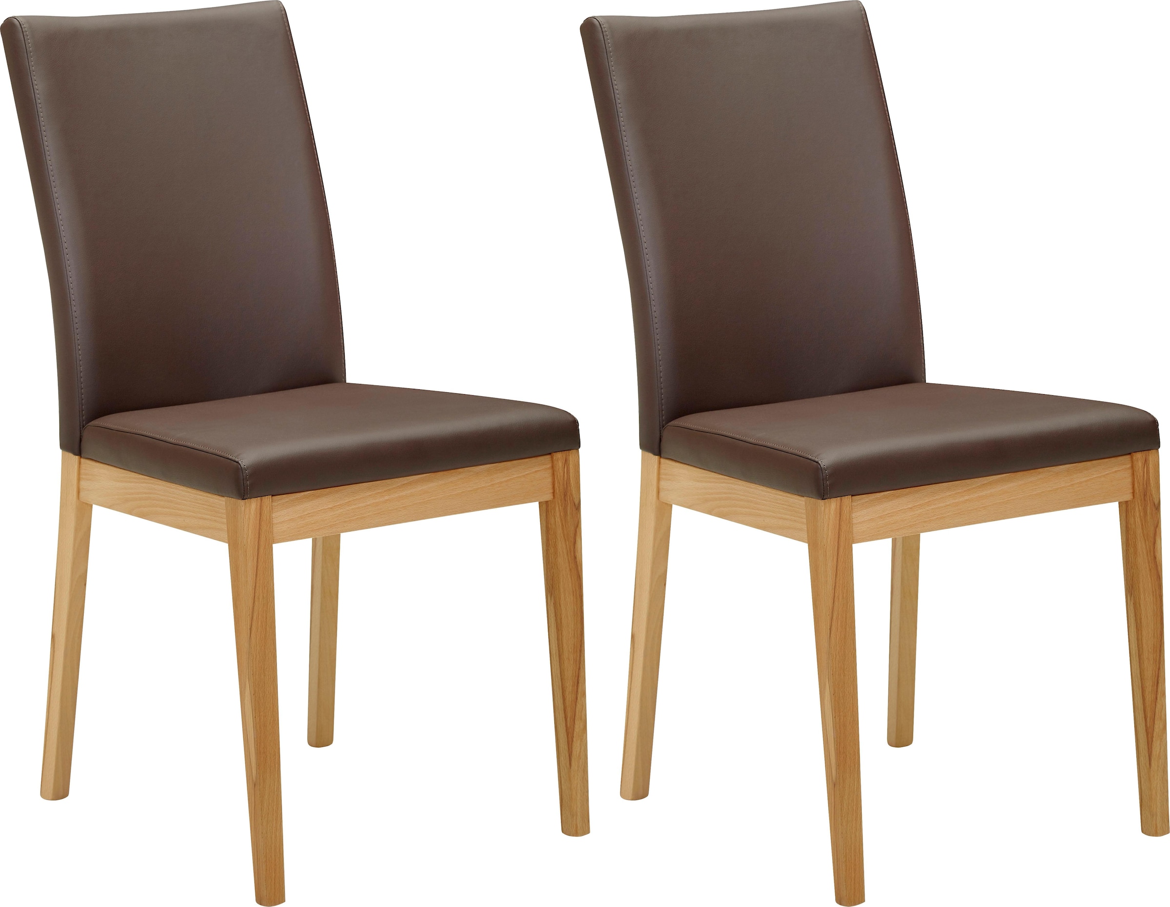 SCHÖSSWENDER Stuhl »Roberto«, (Set), 2 St., Polyester, Gestell aus  Massivholz auf Rechnung kaufen