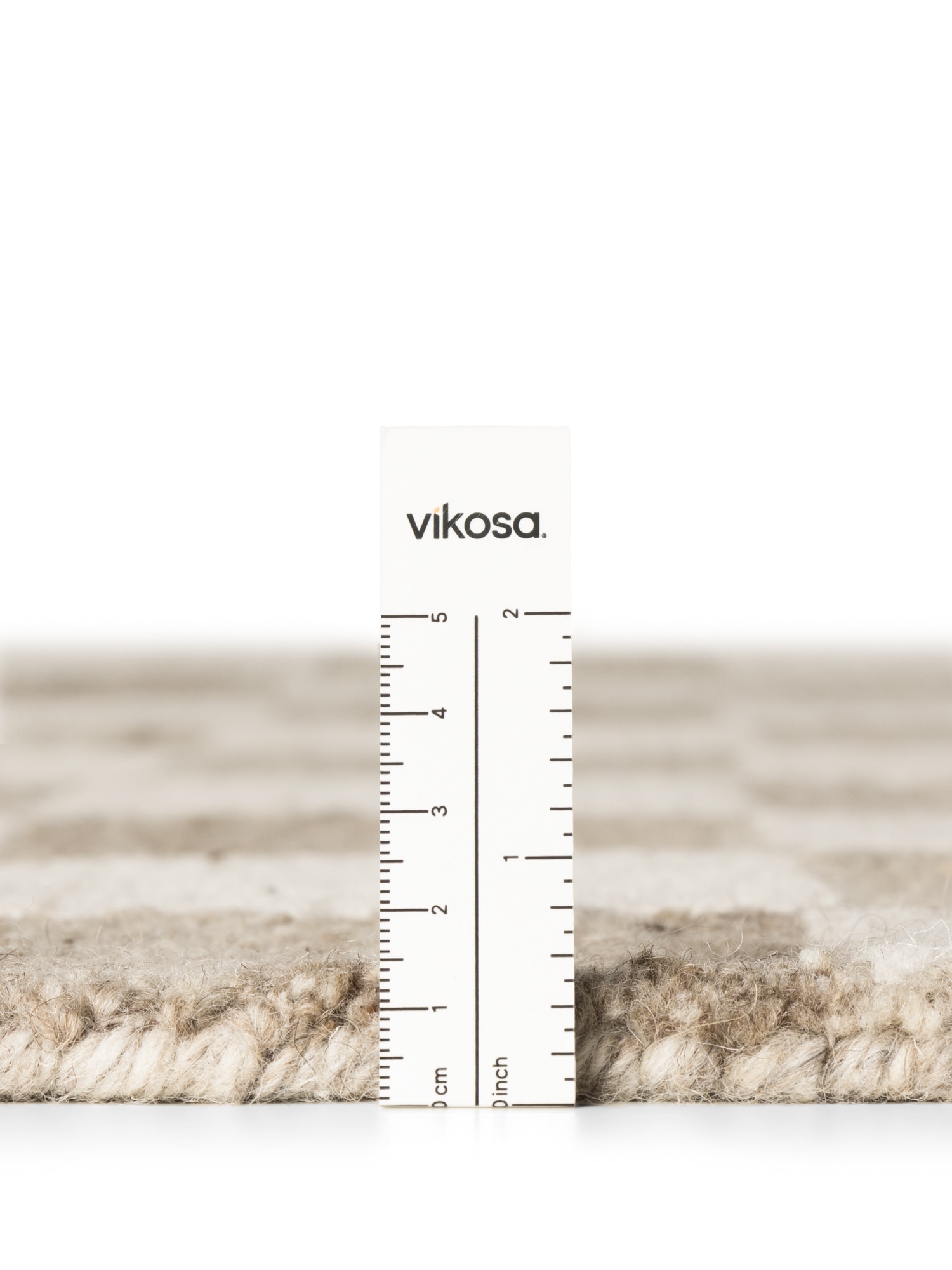 vikosa Wollteppich »Quadra« rechteckig 15 mm Höhe Handgemacht, Kariert, Karo, Natur, Wolle, Wohnzimmer,Schlafzimmer