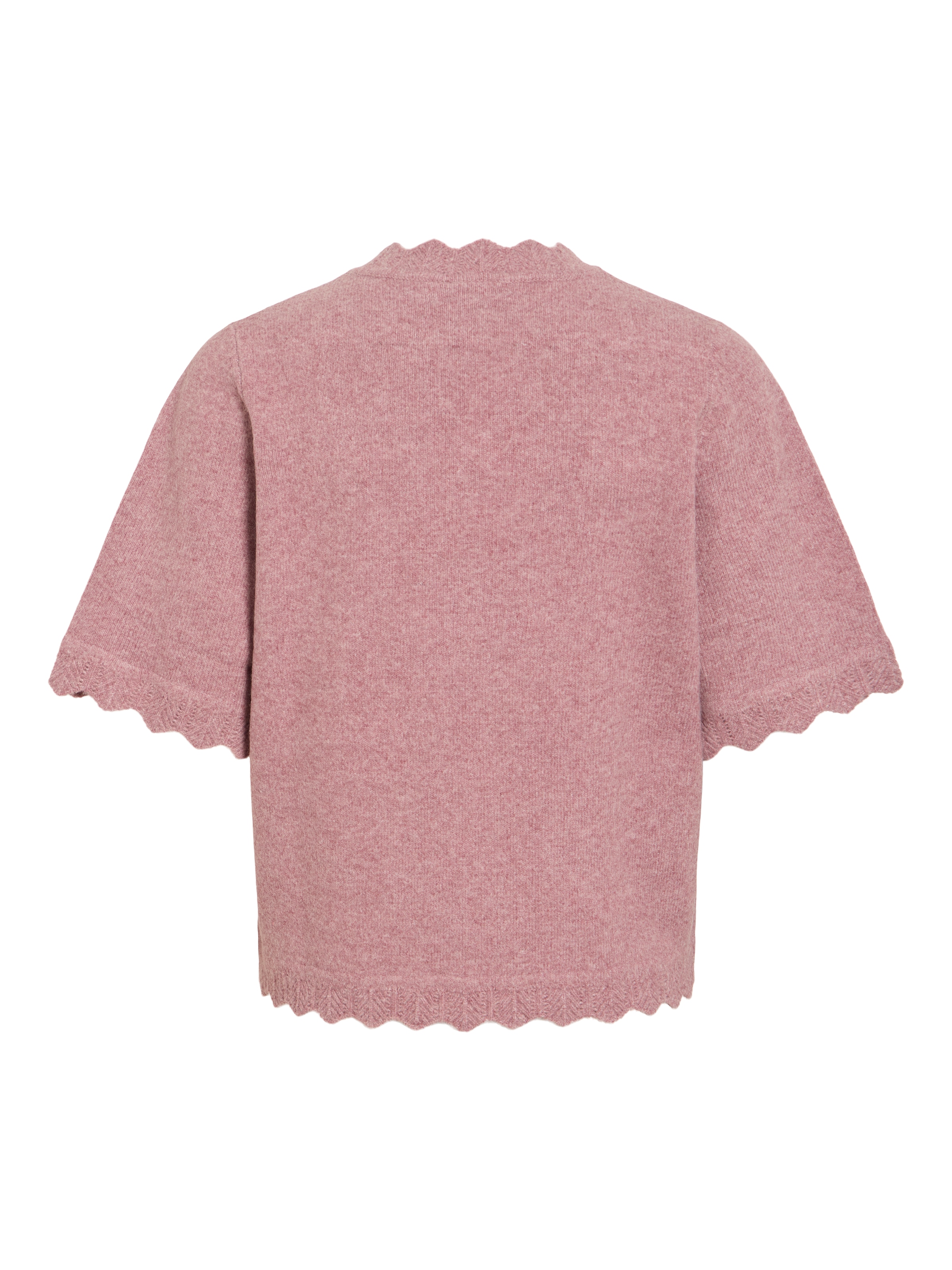 Vila Kurzarmpullover »VINIKOLINA O-NECK 2/4 KNIT TOP - NOOS« Materialmix, normal geschnitten