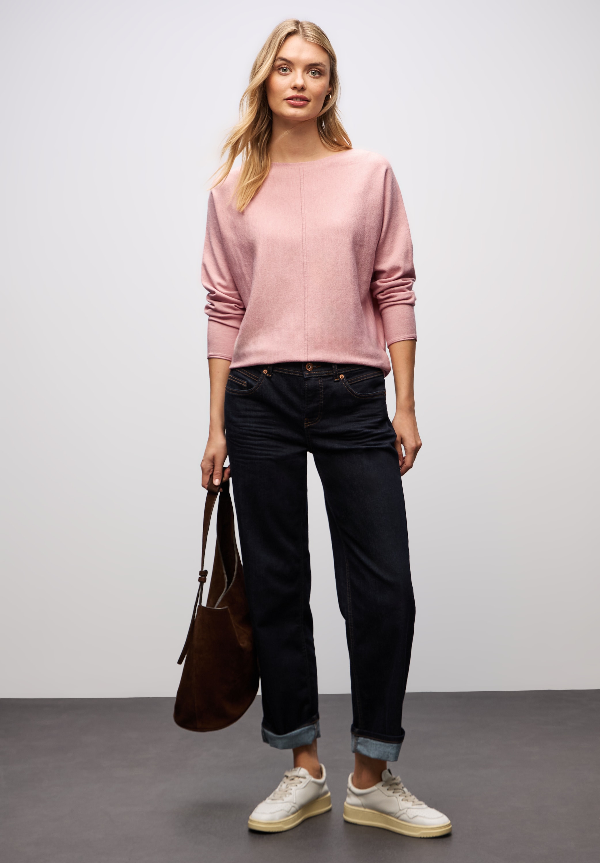 STREET ONE Strickpullover Dolman, mit U-Boot-Ausschnitt