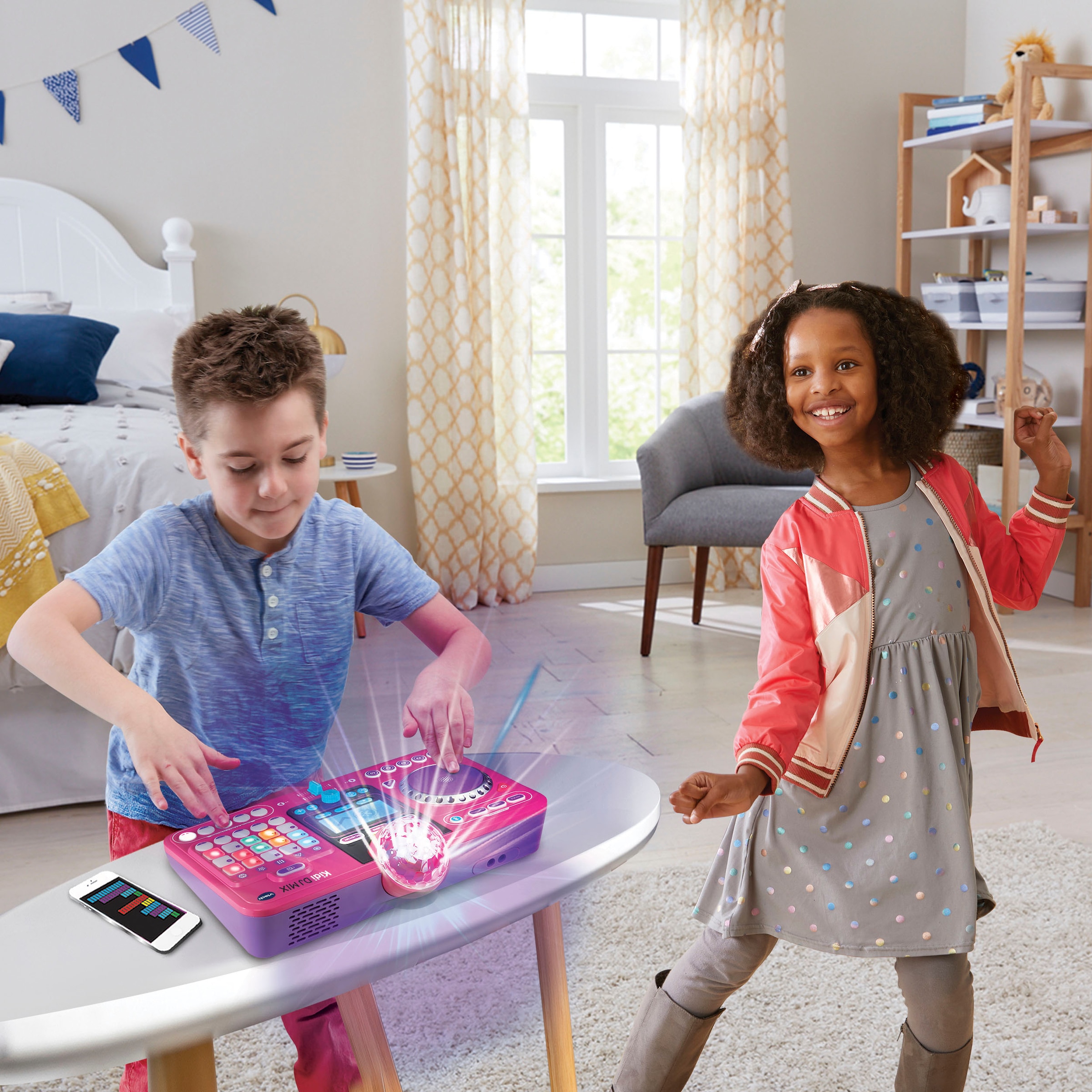 Vtech® Spielzeug-Musikinstrument »Kidi DJ Mix, pink«, mit Bluetooth-Funktion