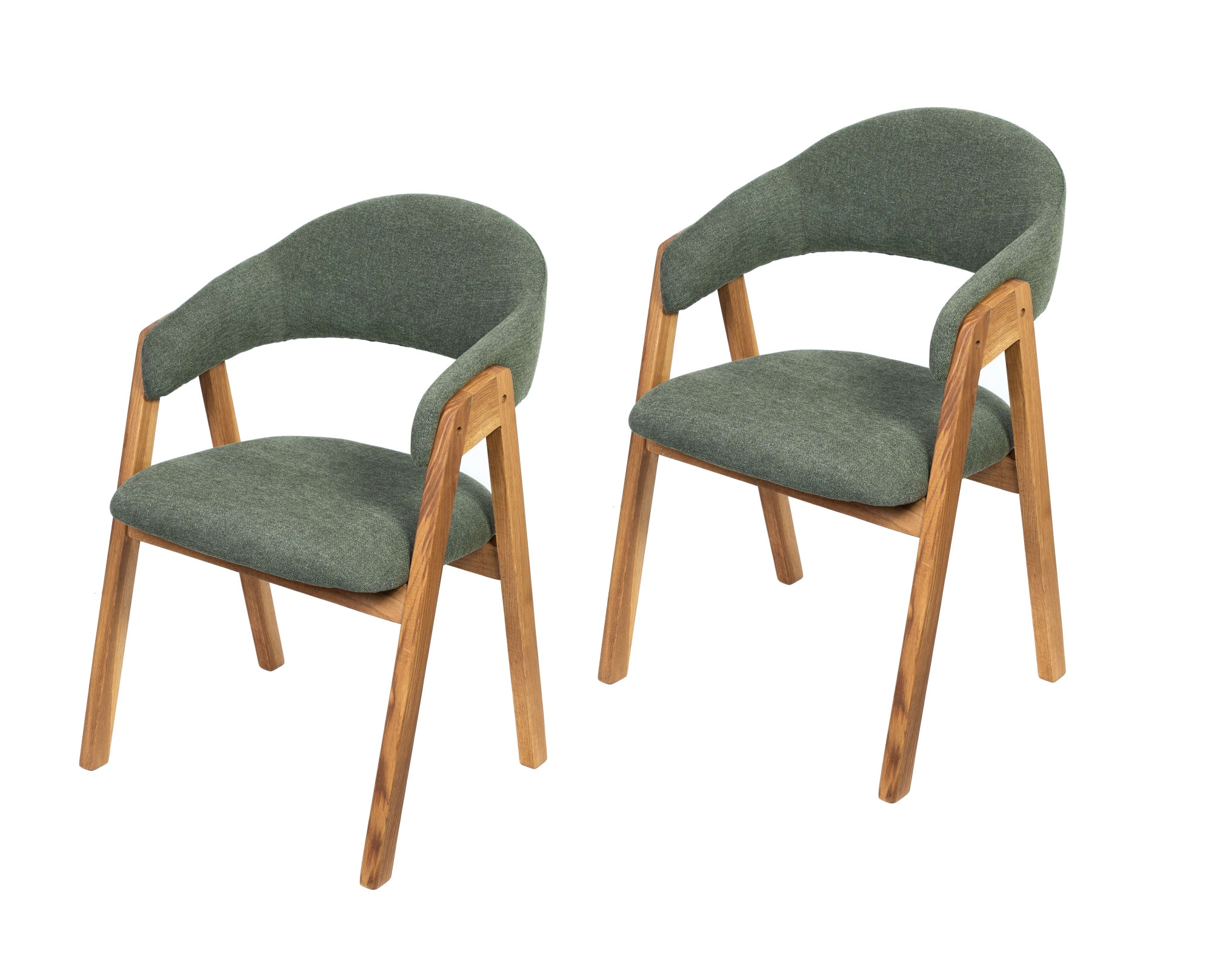 OTTO home Armlehnstuhl »Arco Polsterstuhl, Esszimmerstuhl, Küchenstuhl, 4-Fußstuhl« () 2 Stk.Bequem und stilvoll. Gepolstert. Massivholzbeine