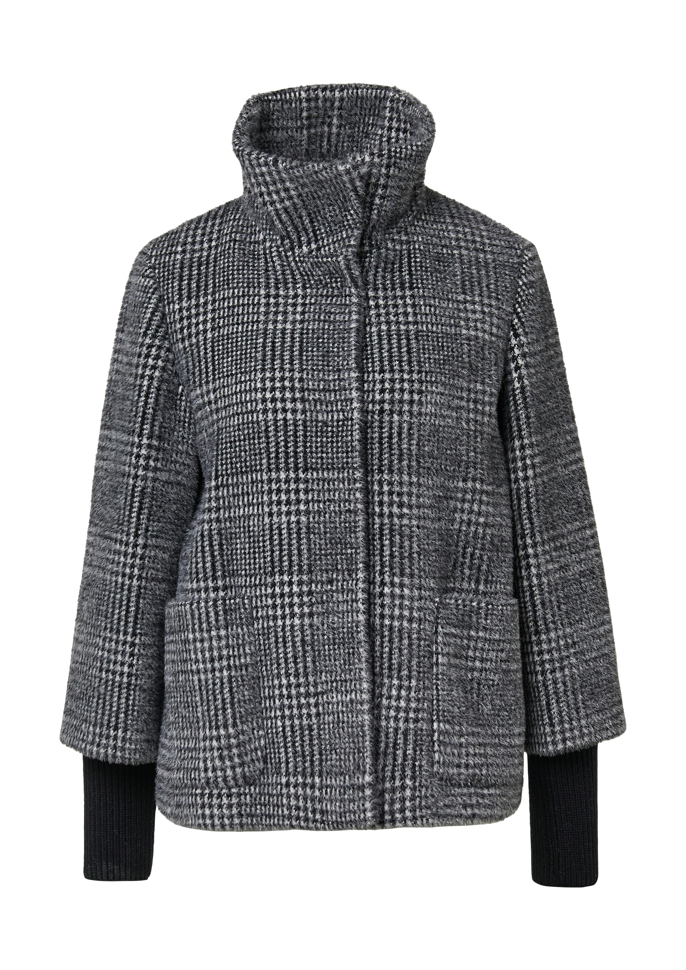 s.Oliver BLACK LABEL Outdoorjacke, ohne Kapuze, mit hochschließendem Kragen