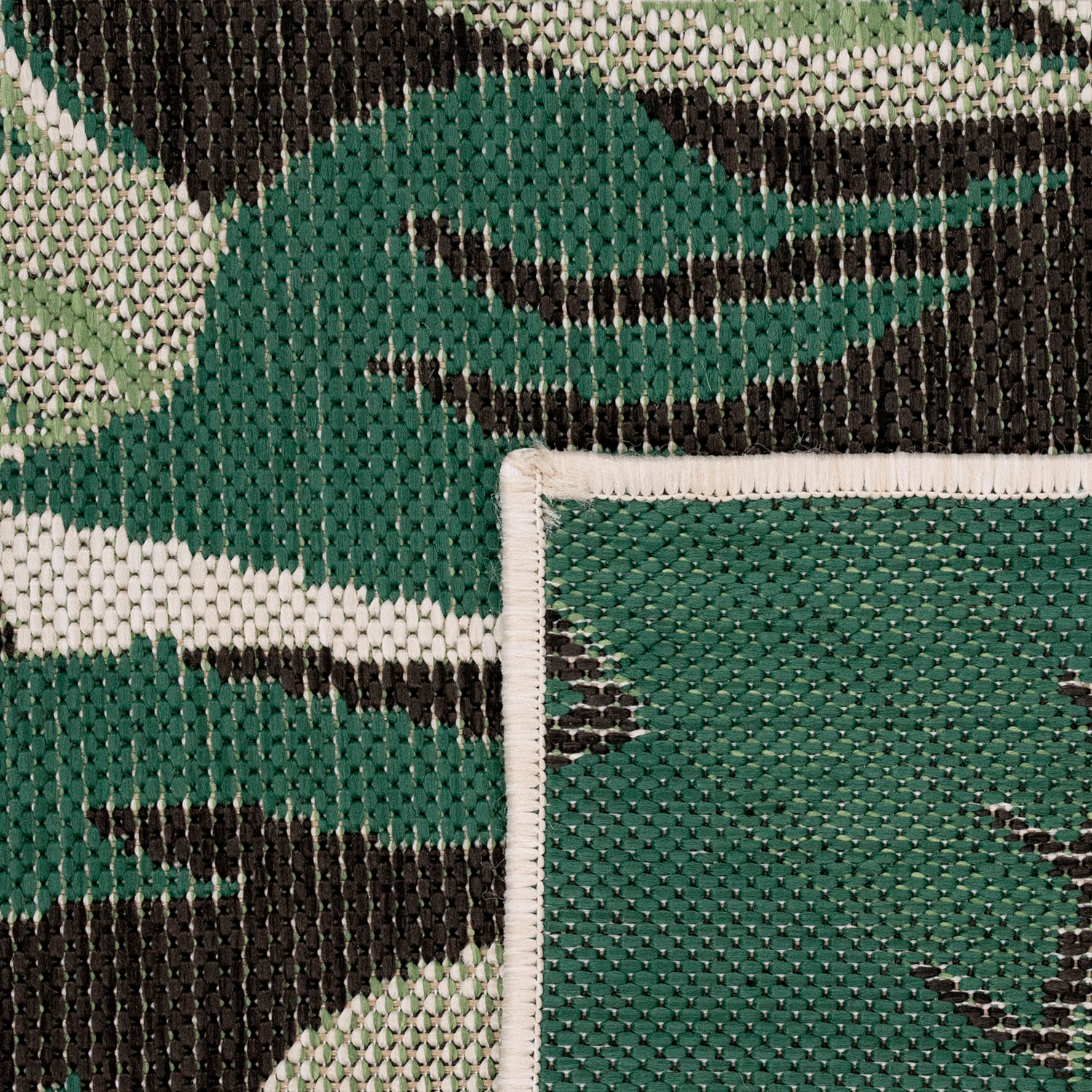 Paco Home Teppich In- rechteckig, kaufen Outdoor geeignet online Motiv Palmenblätter, »Ostende und 551«, Flachgewebe