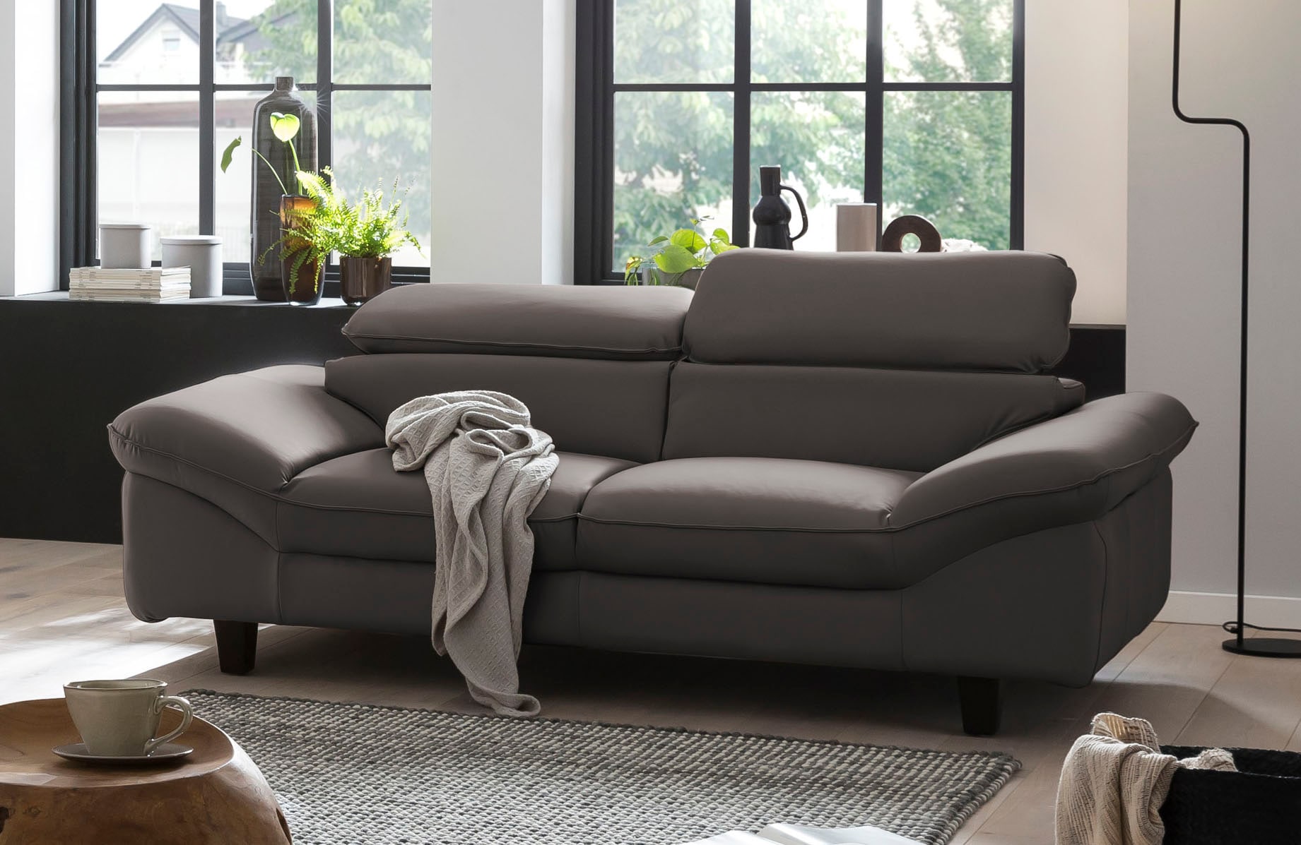 Home affaire 3-Sitzer »Pilot«, Big-Sofa mit Kopfteilverstellung