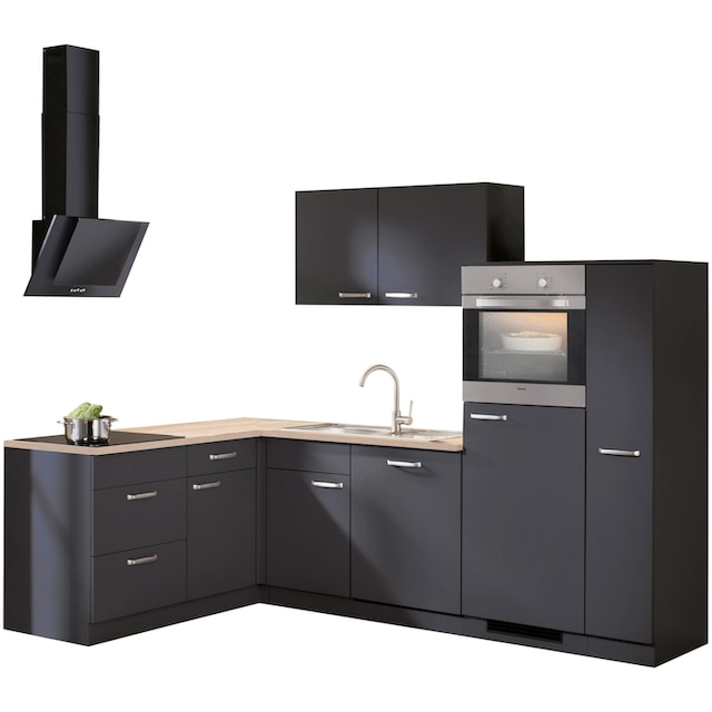 wiho Küchen Winkelküche »Michigan«, mit E-Geräten, 260 x 170 cm auf Raten  bestellen