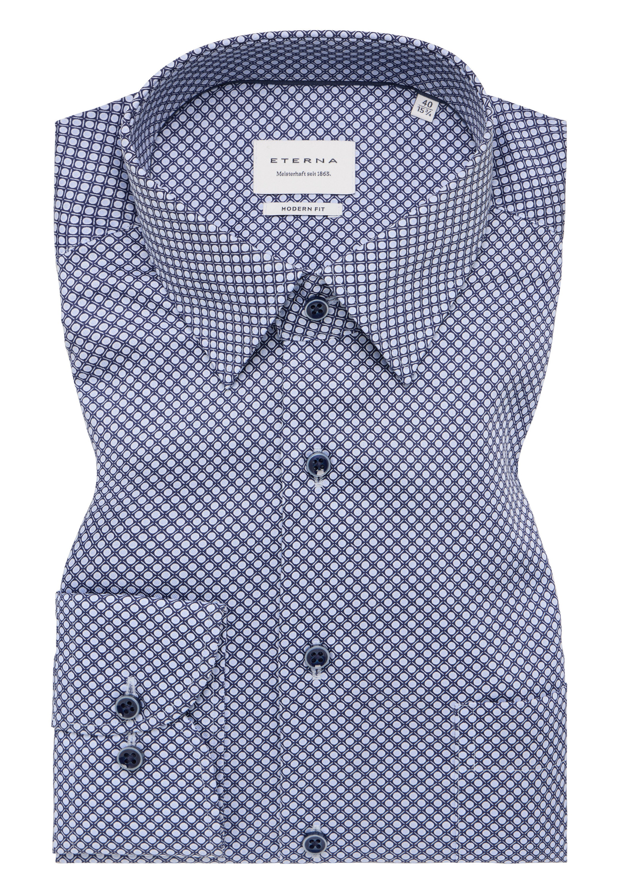 Eterna Langarmhemd »MODERN FIT«, NON IRON (bügelfrei)