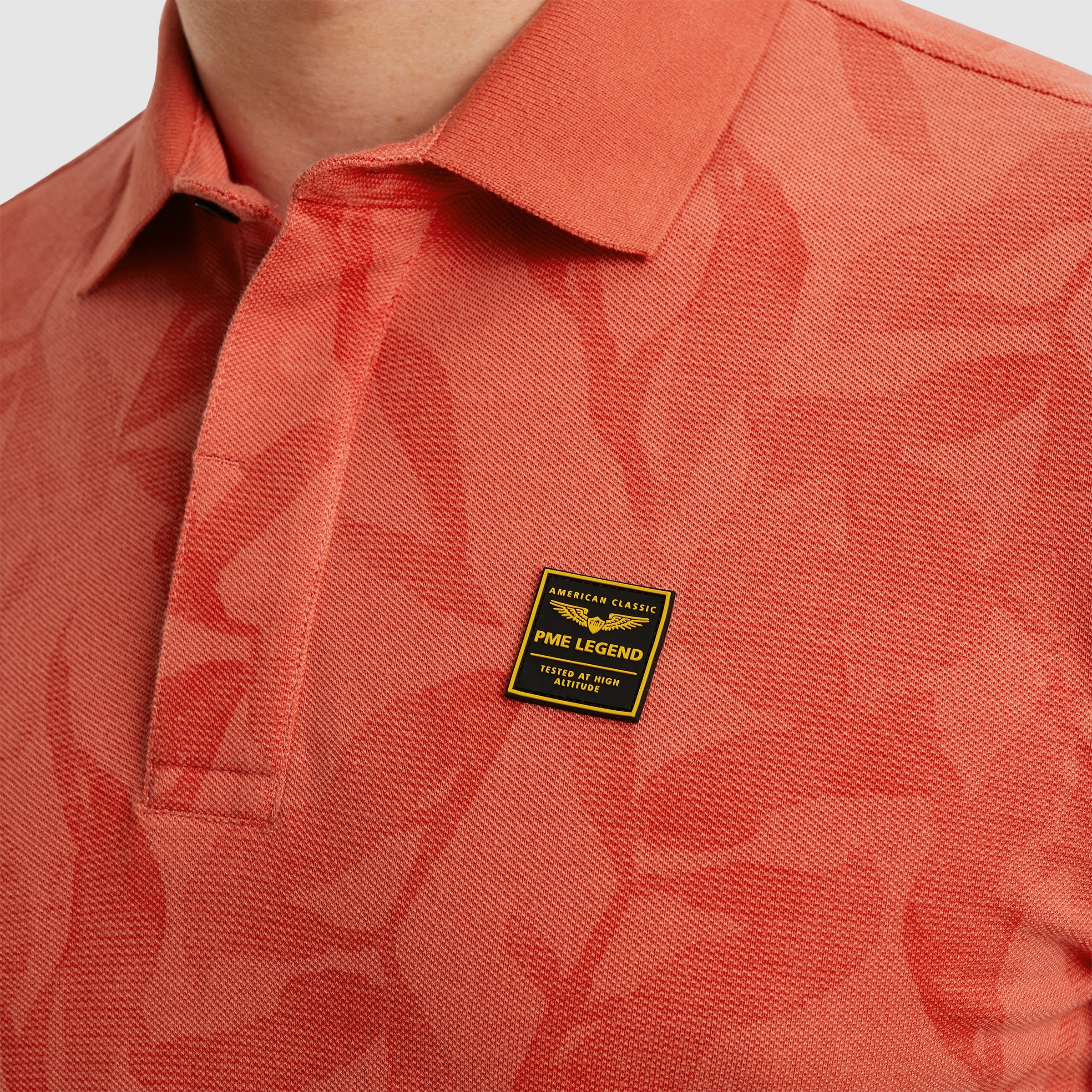 PME LEGEND Poloshirt »Short sleeve polo two tone pique printed«, mit All-Over Print