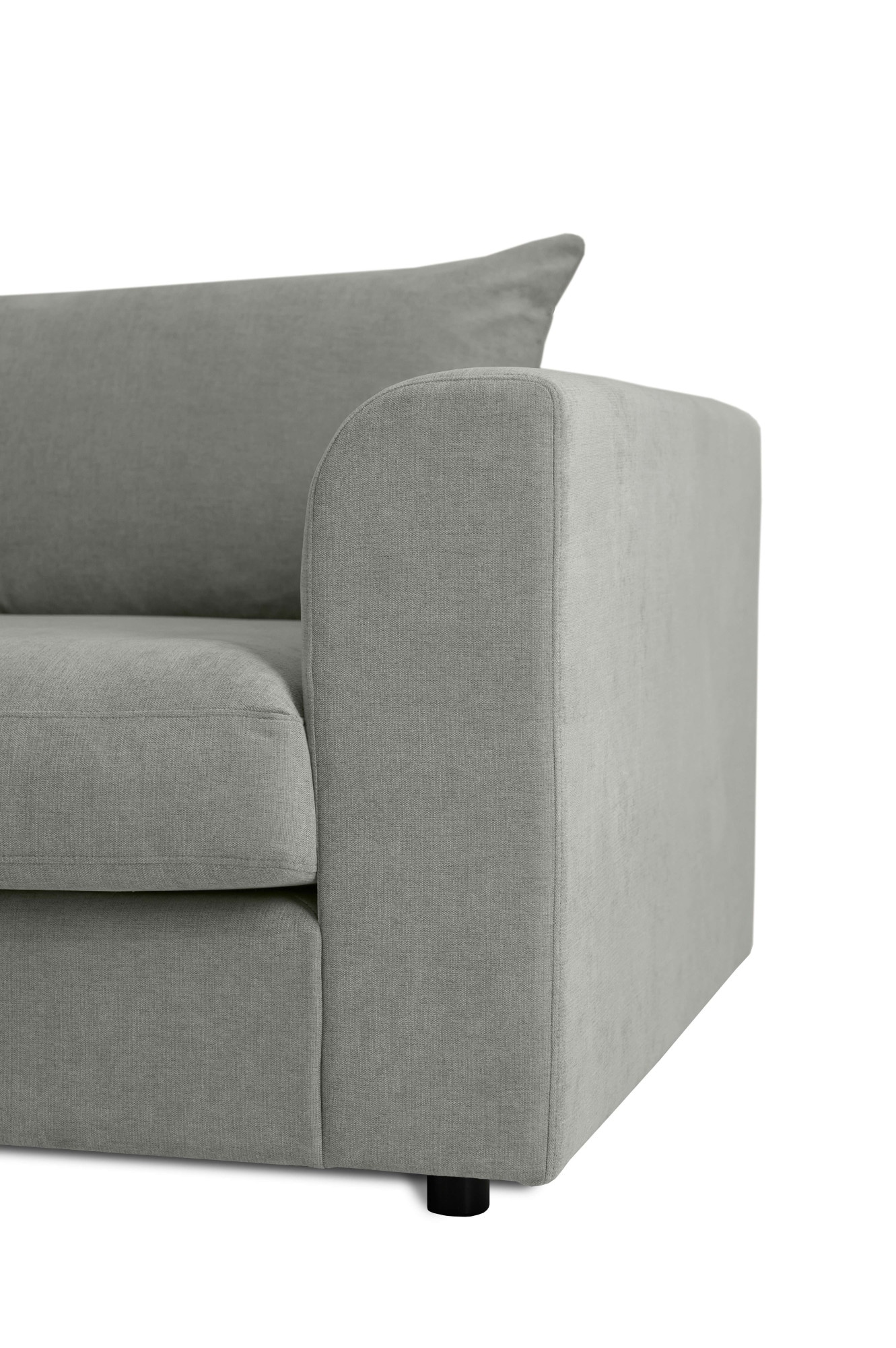 LeGer Home by Lena Gercke Ecksofa »Avelina«, (2 St.), Breite 297 cm, in Cord- und Chenille- Stoff, Rückenkissen mit Federn